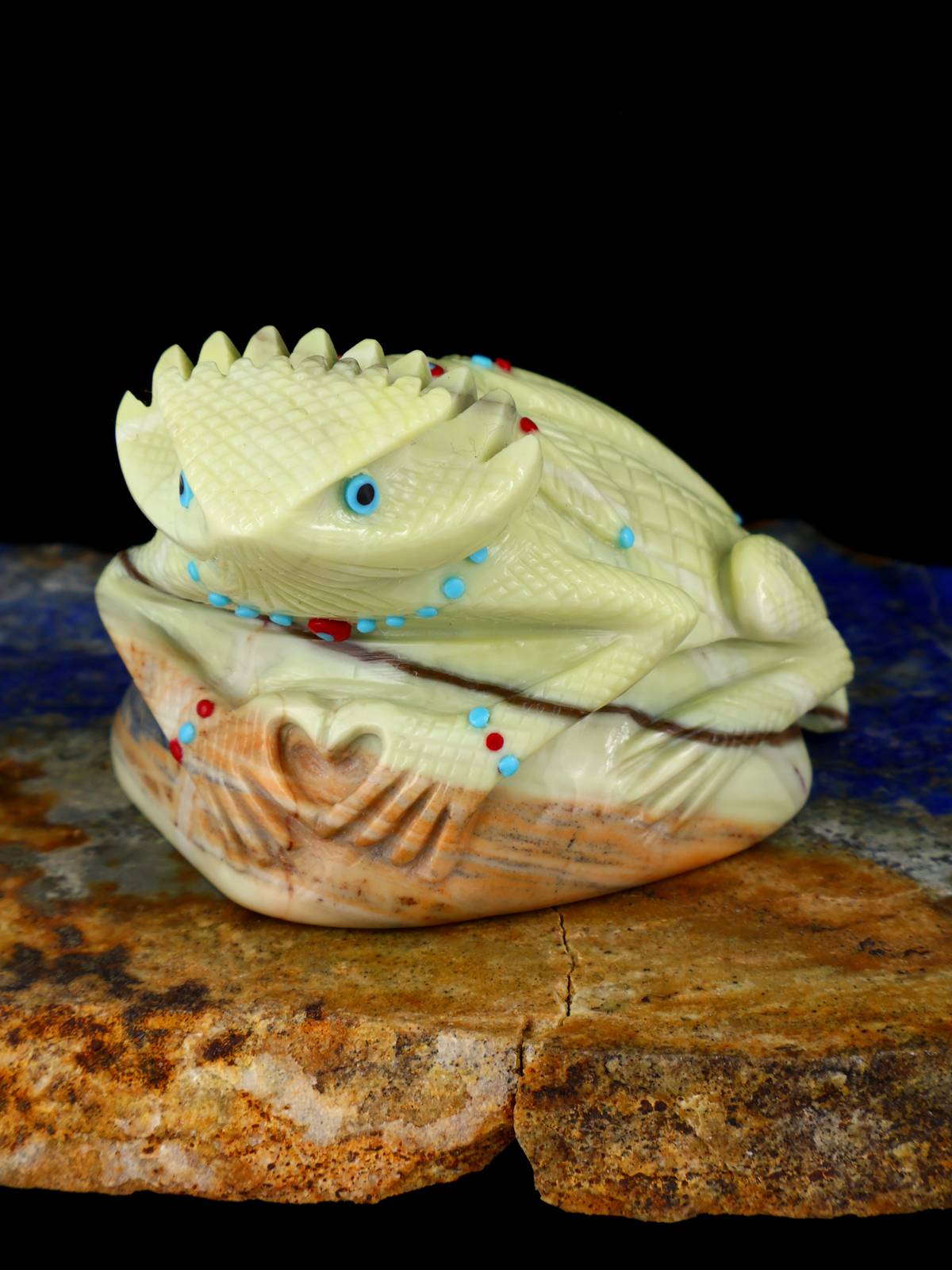 Serpentine Horned Toad Zuni Fetish