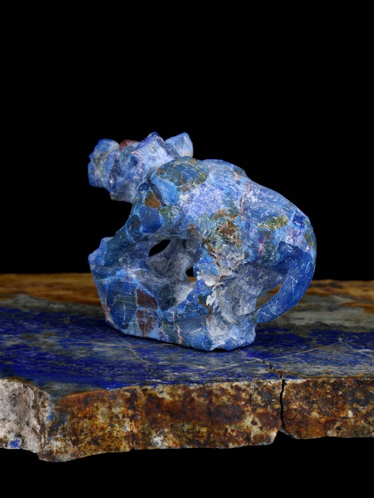 Sodalite Warthog Zuni Fetish - PuebloDirect.com