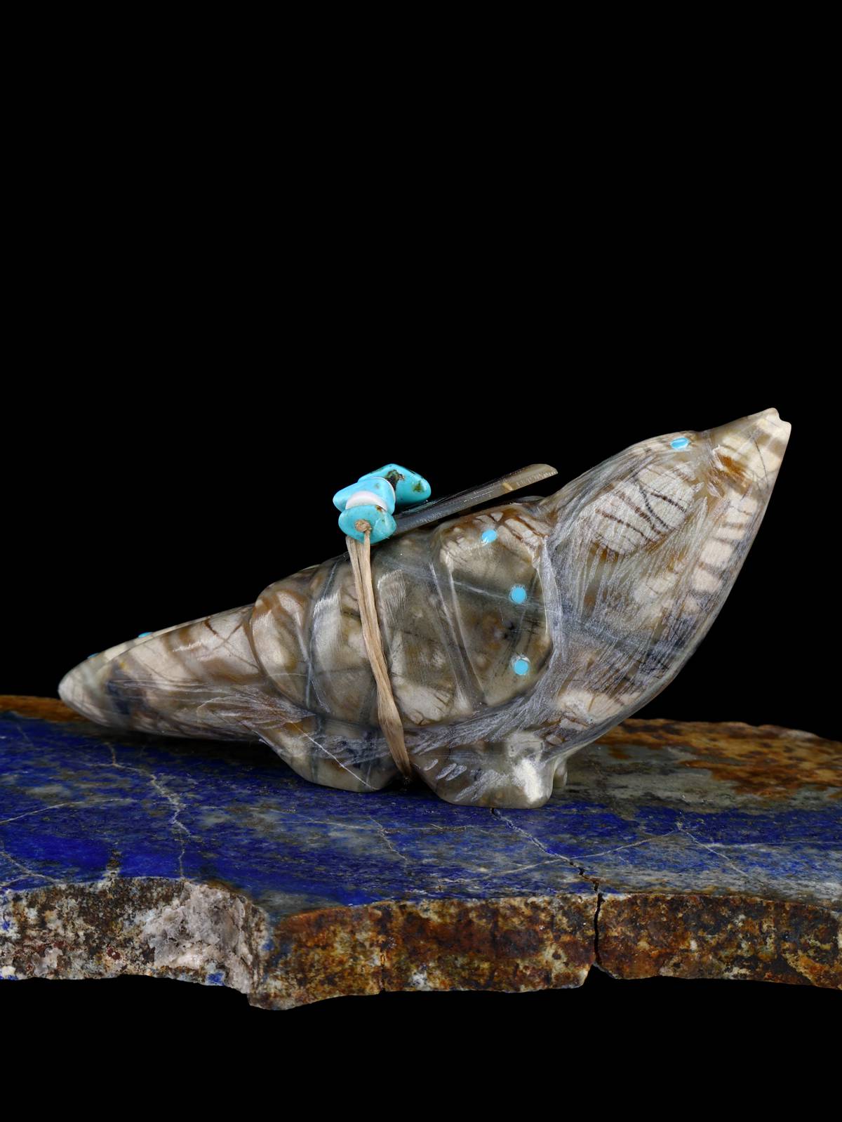 Picasso Marble Eagle Zuni Fetish - PuebloDirect.com