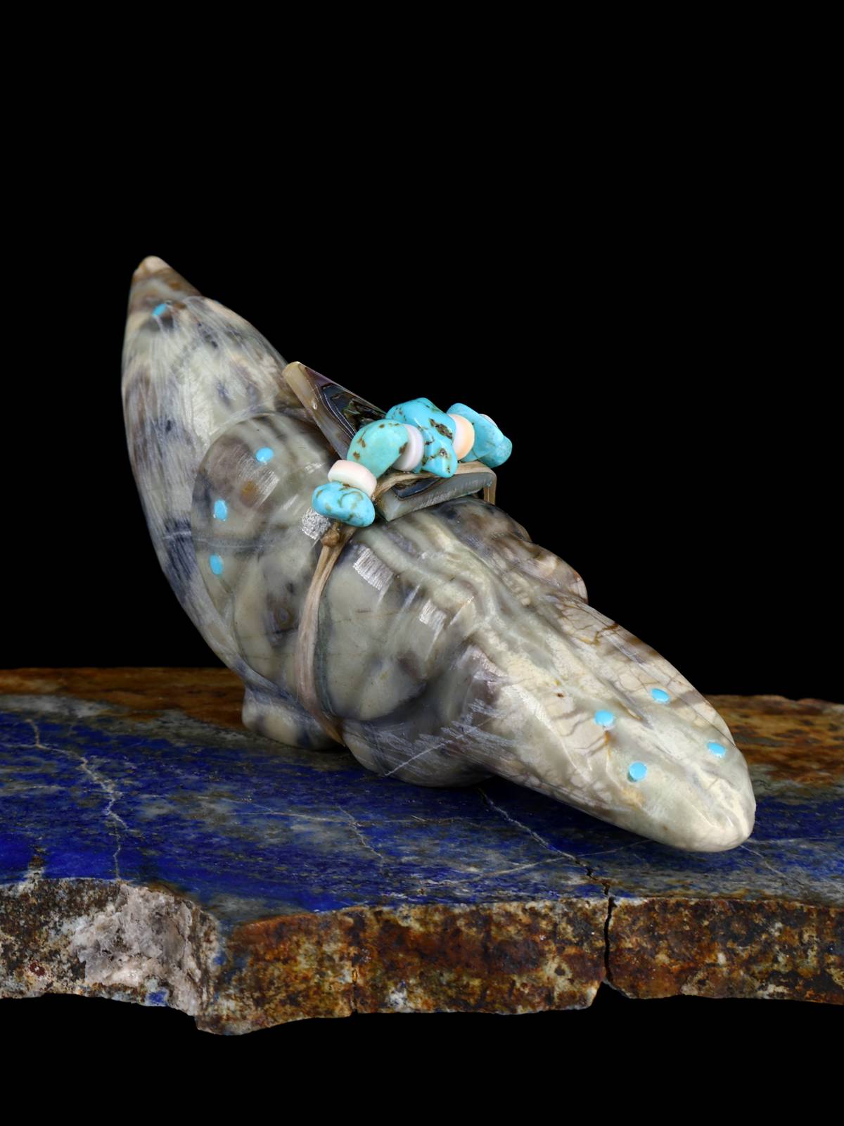 Picasso Marble Eagle Zuni Fetish - PuebloDirect.com