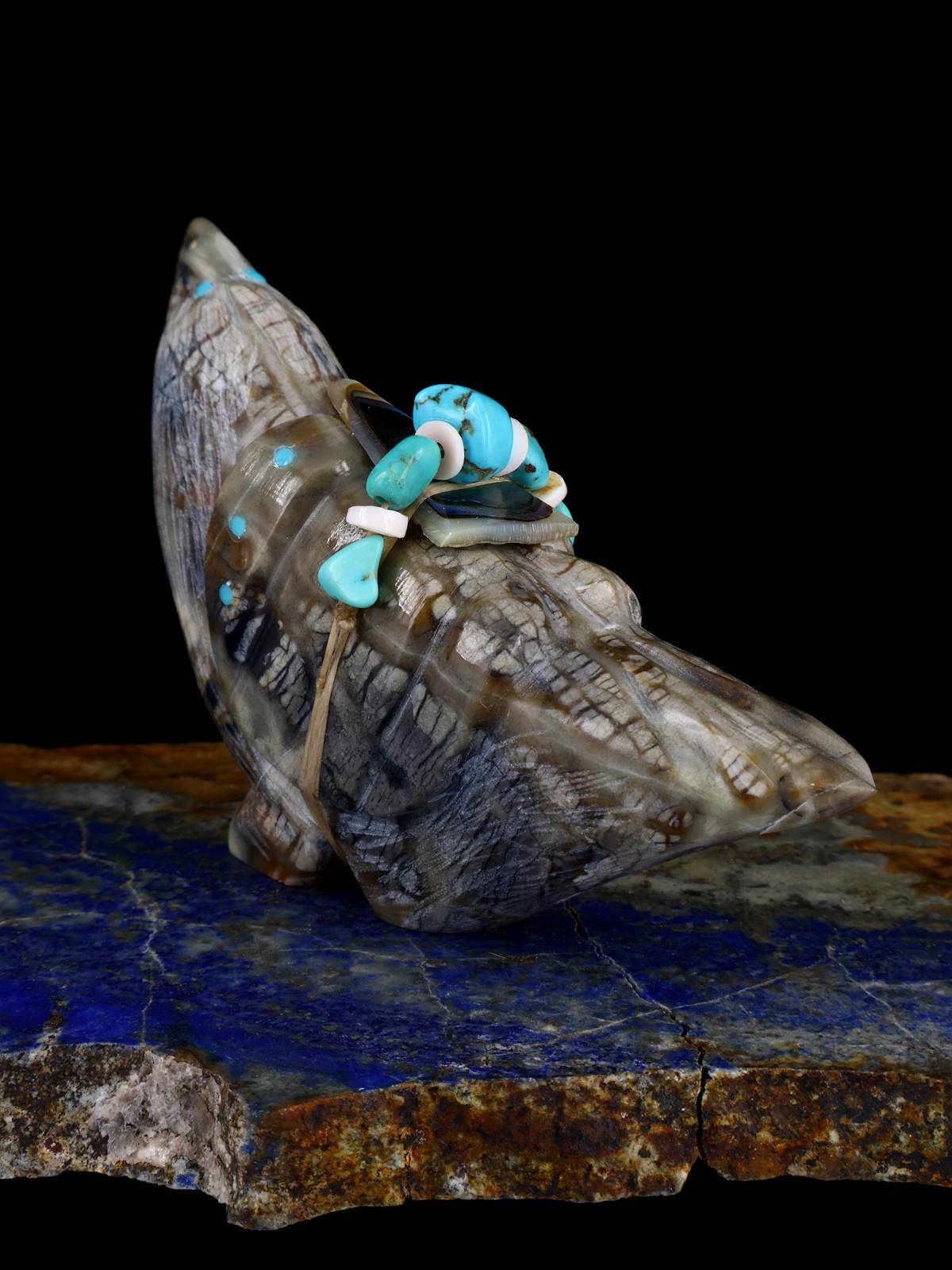 Picasso Marble Eagle Zuni Fetish - PuebloDirect.com