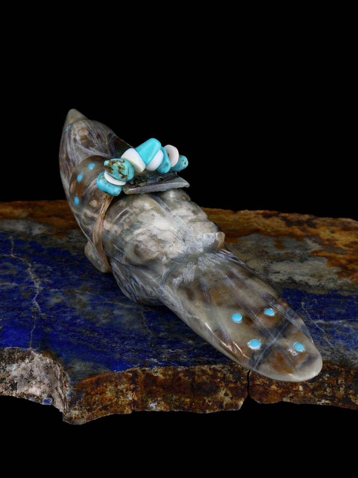 Picasso Marble Eagle Zuni Fetish - PuebloDirect.com