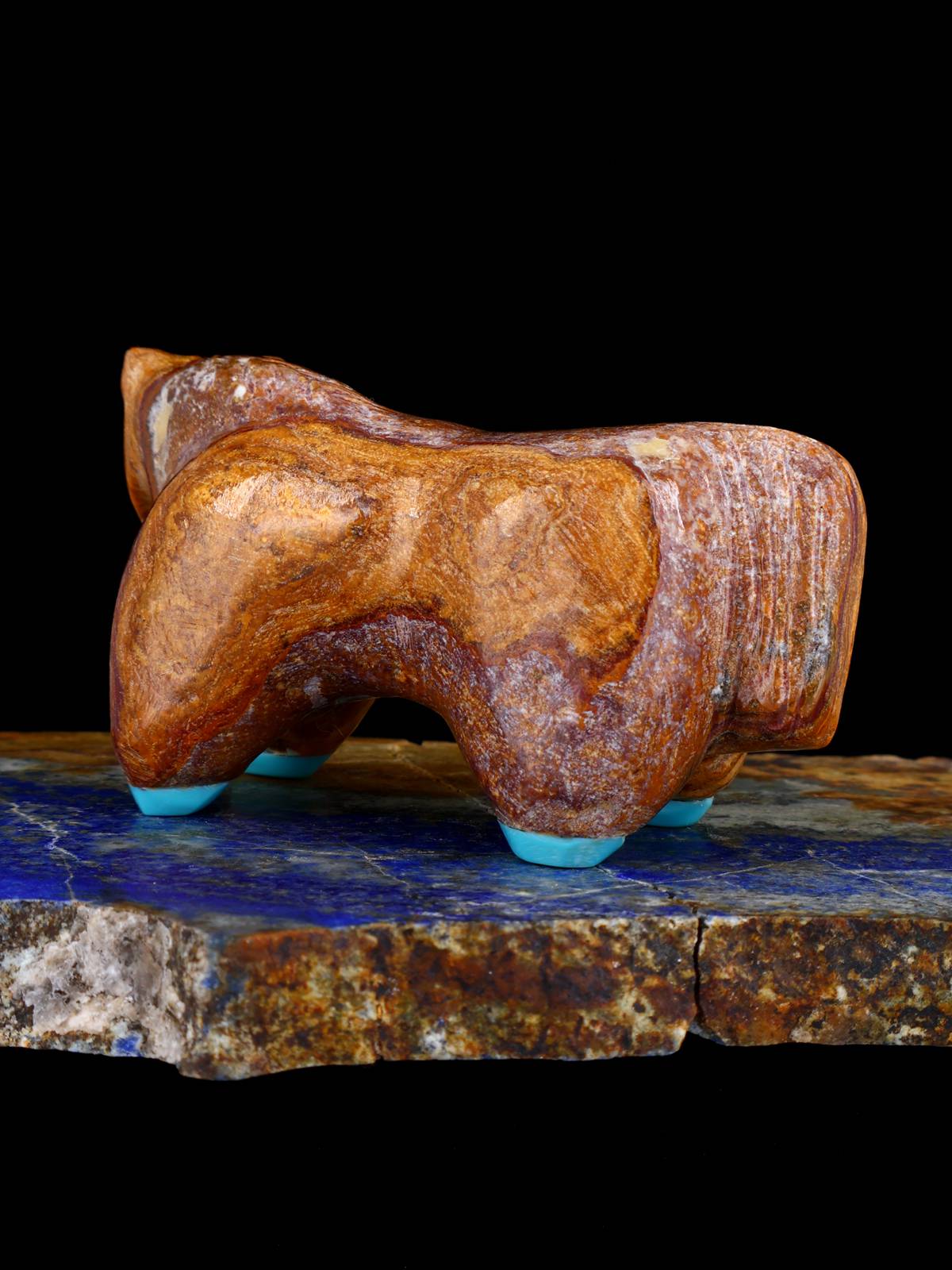 Onyx Horse Zuni Fetish - PuebloDirect.com