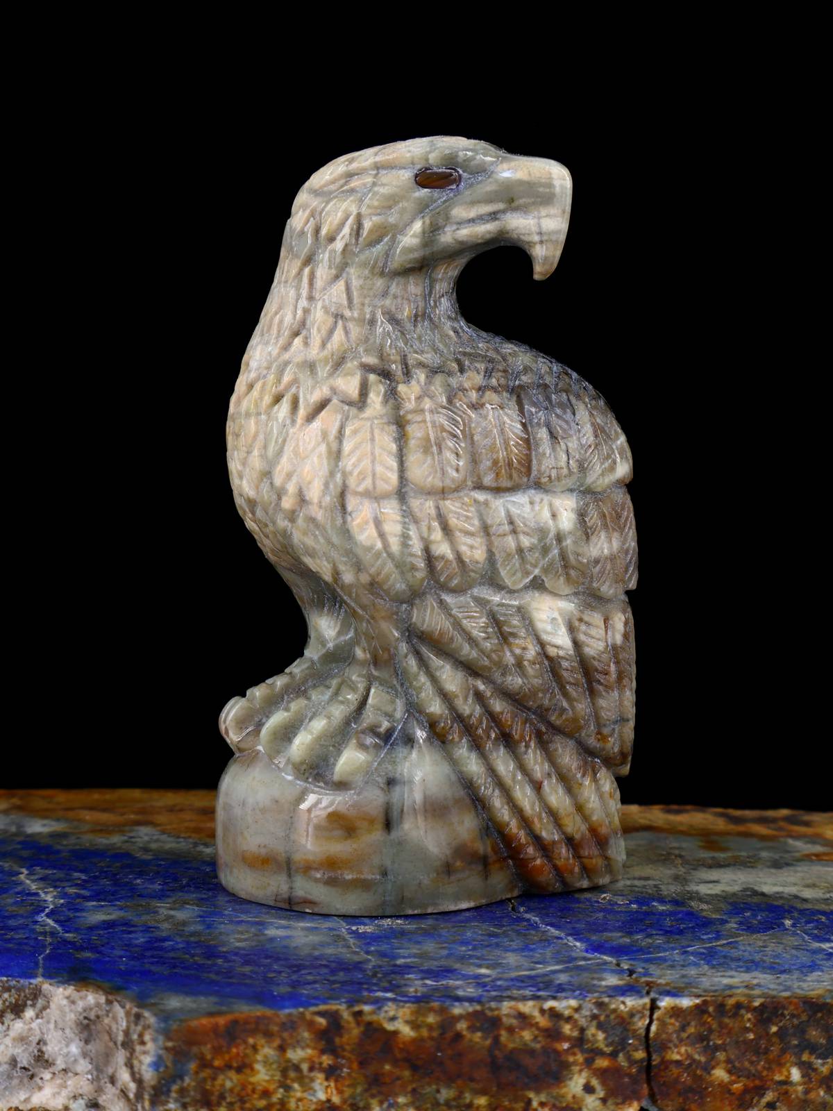 Picasso Marble Eagle Zuni Fetish - PuebloDirect.com
