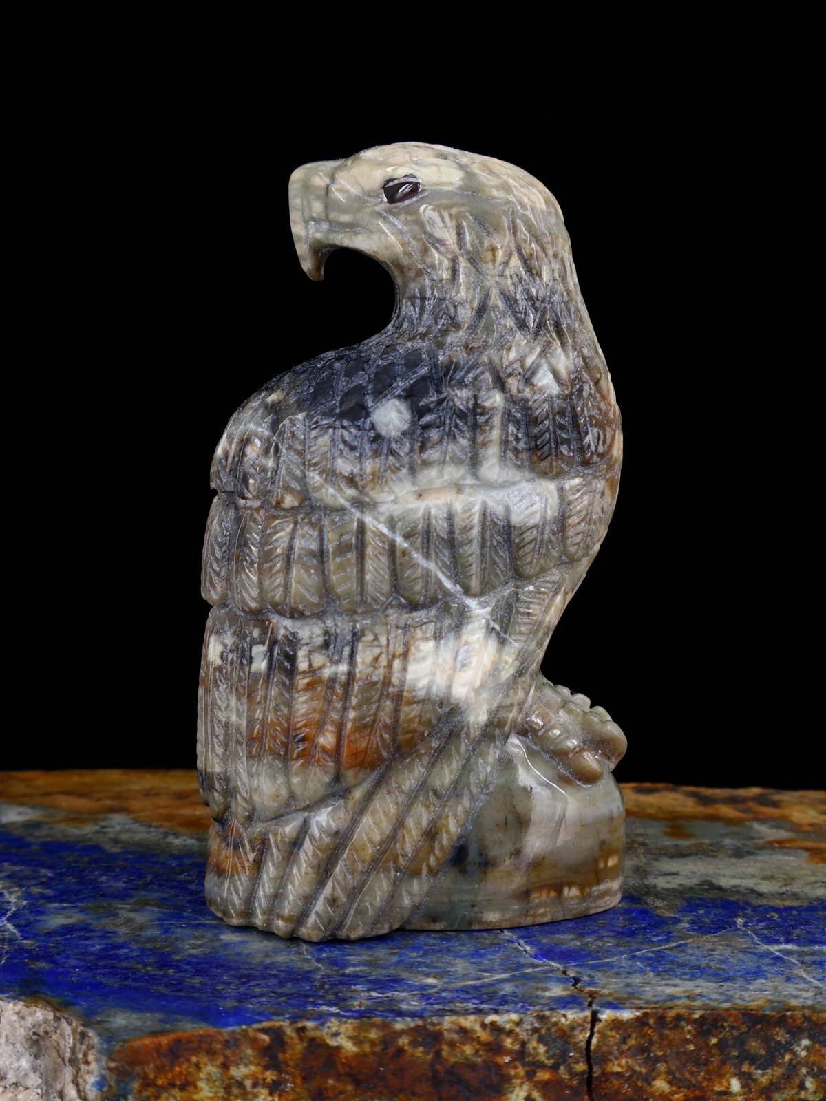 Picasso Marble Eagle Zuni Fetish - PuebloDirect.com