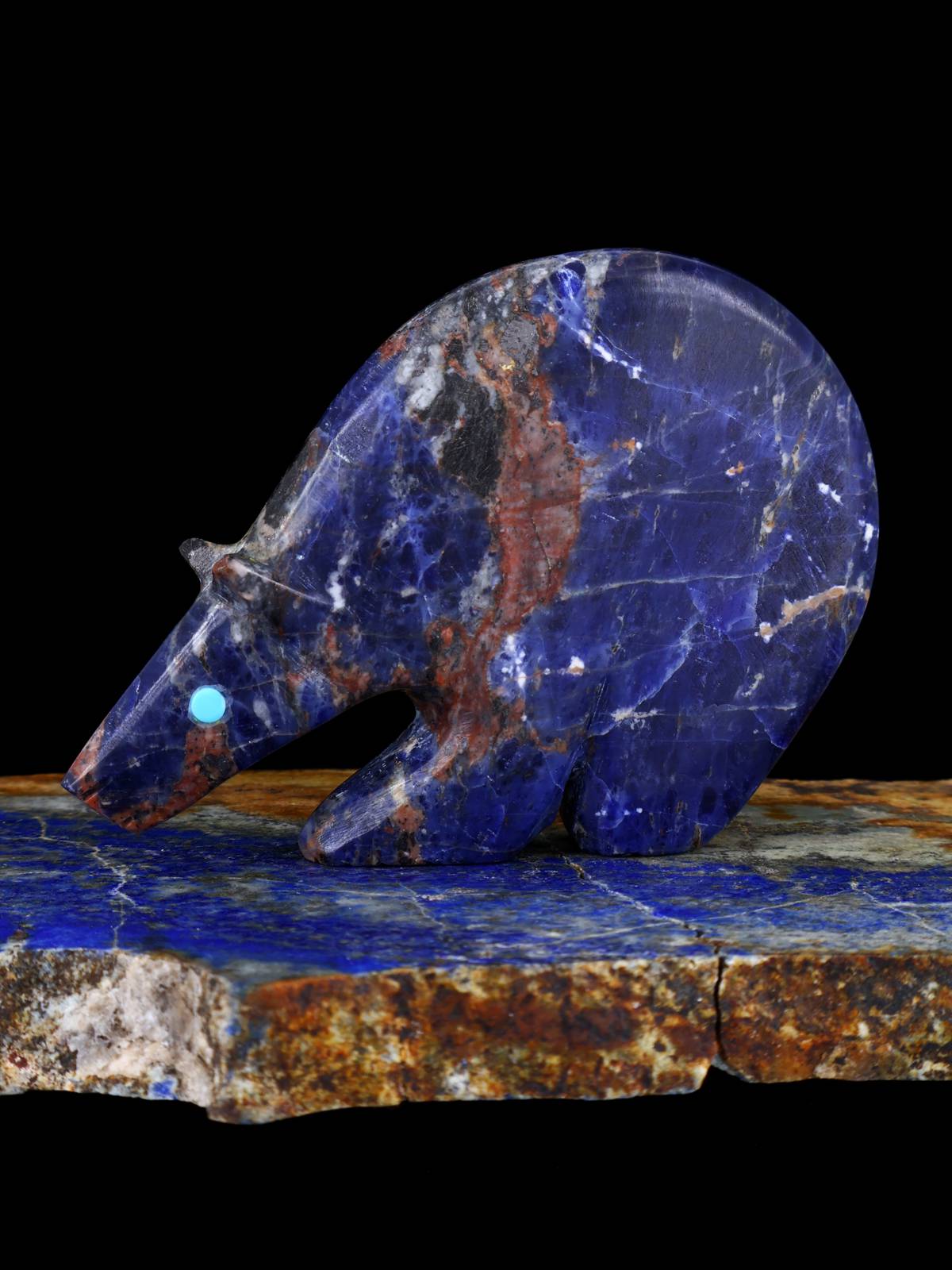 Sodalite Bear Zuni Fetish - PuebloDirect.com