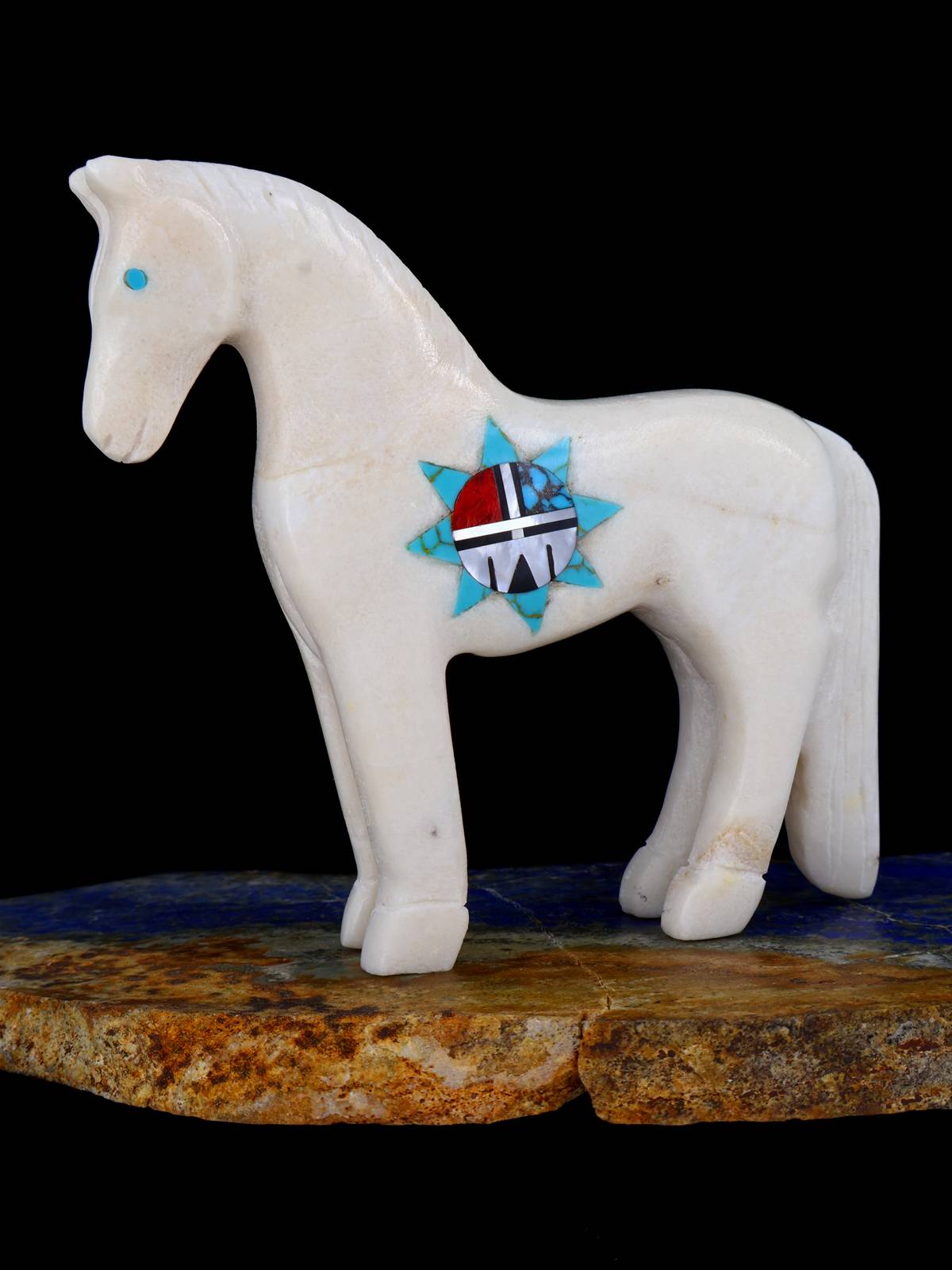 Marble Horse Zuni Fetish - PuebloDirect.com