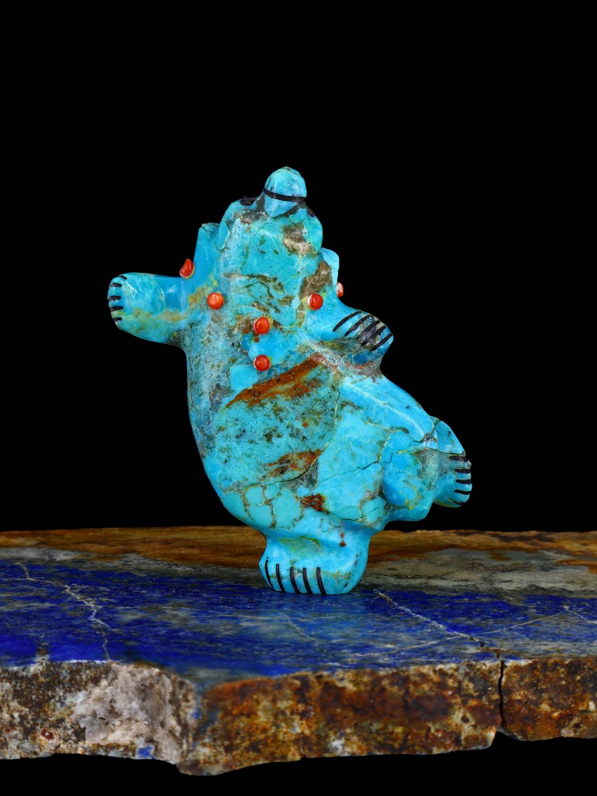 Turquoise Bear Zuni Fetish