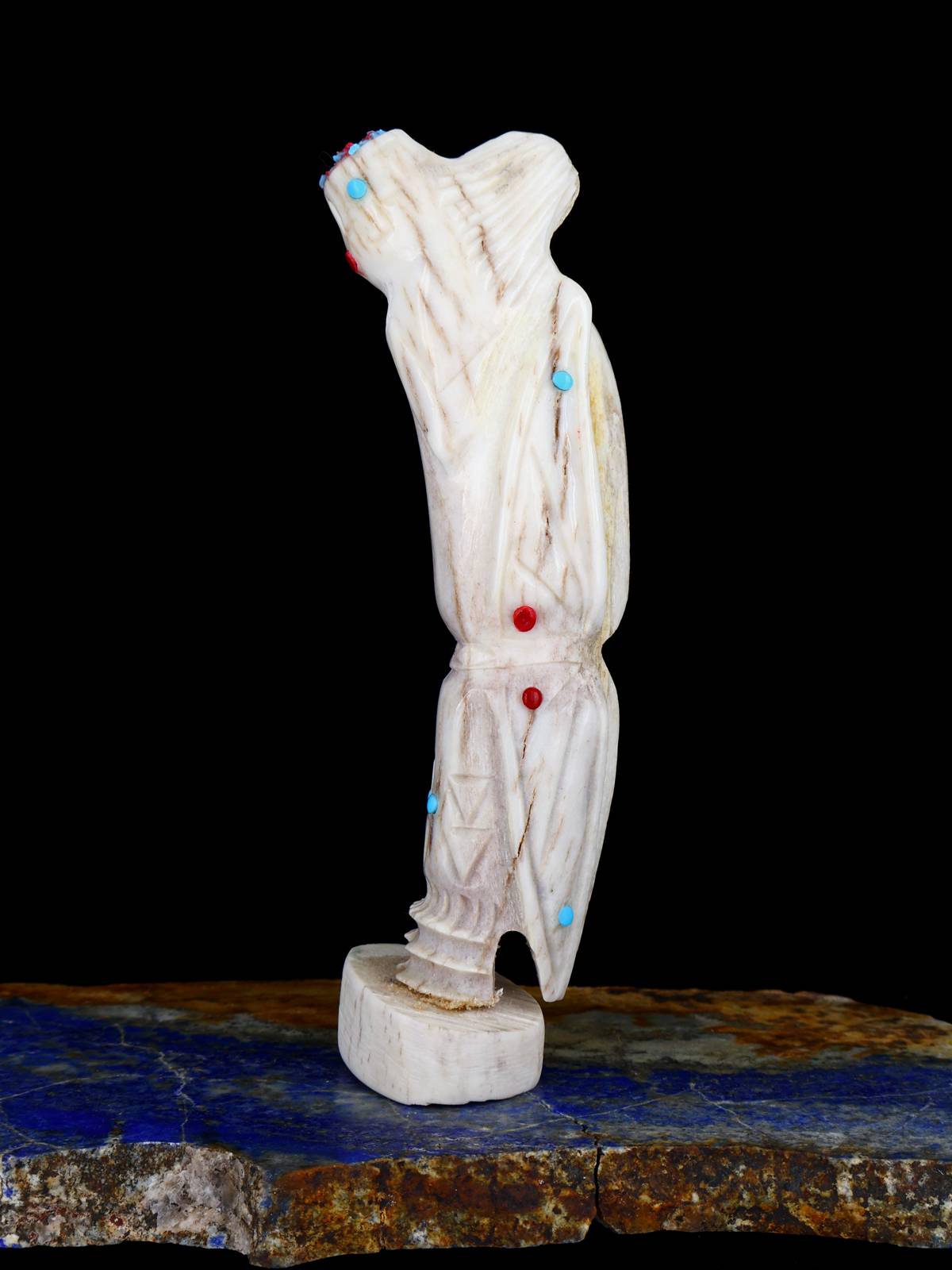 Antler Butterfly Maiden Zuni Fetish Carving