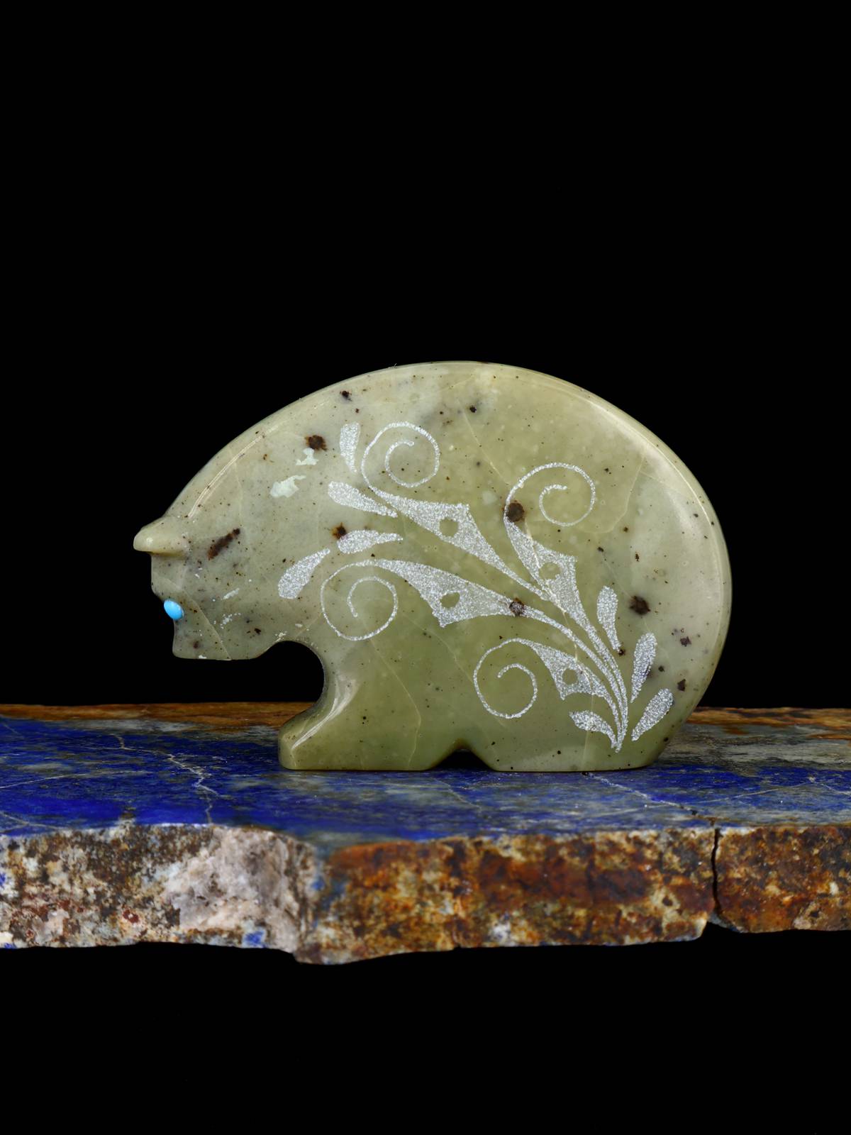Ruby In Zoisite Bear Zuni Fetish