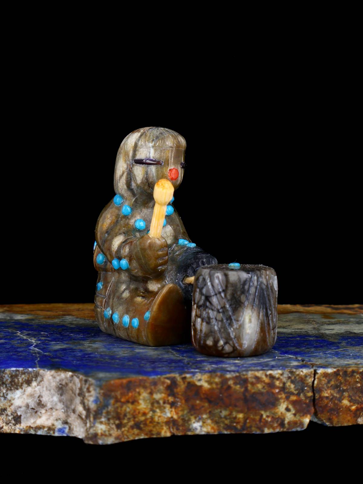 Picasso Marble Drummer Zuni Fetish