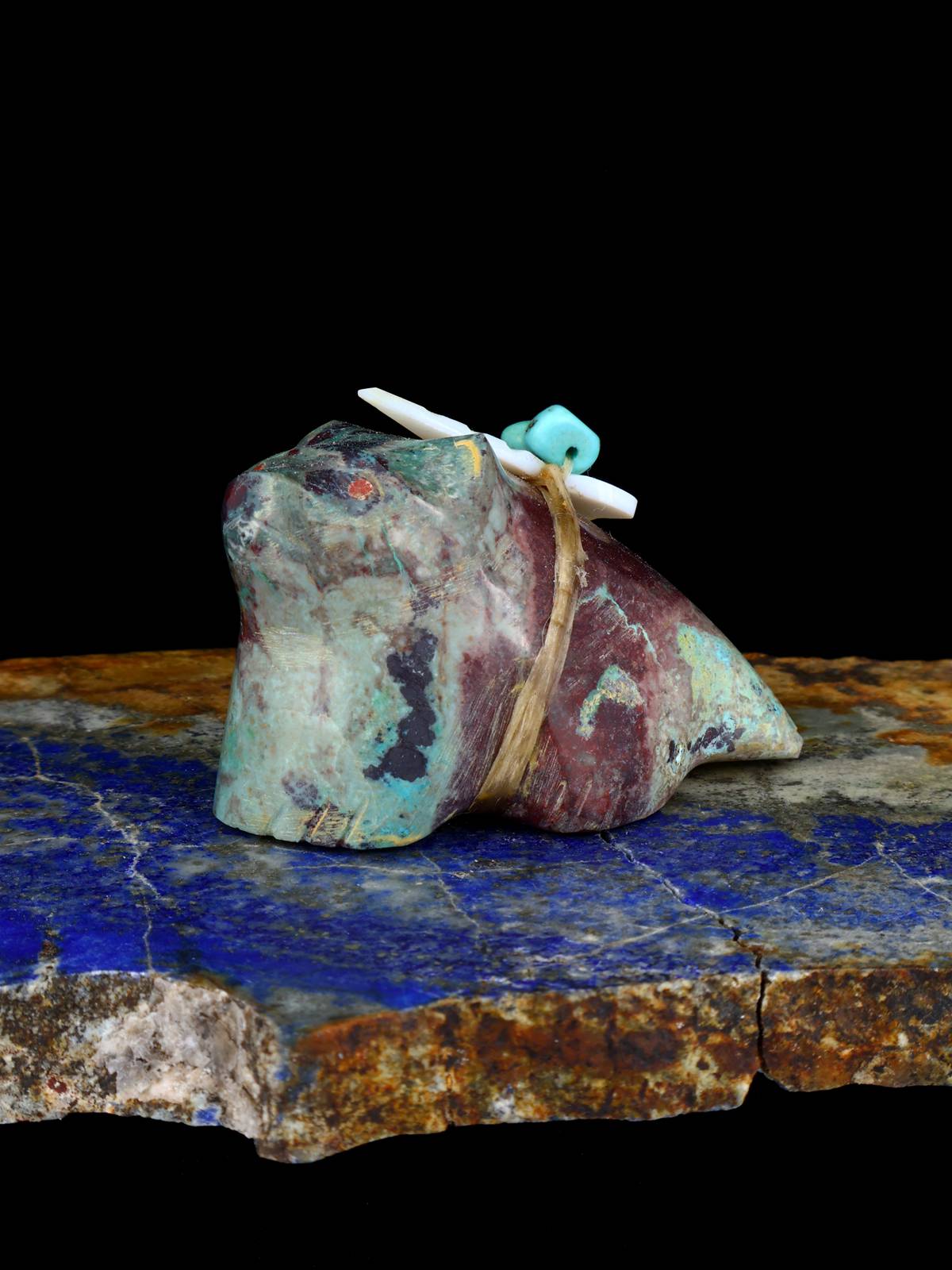 Chrysocolla Coyote Zuni Fetish