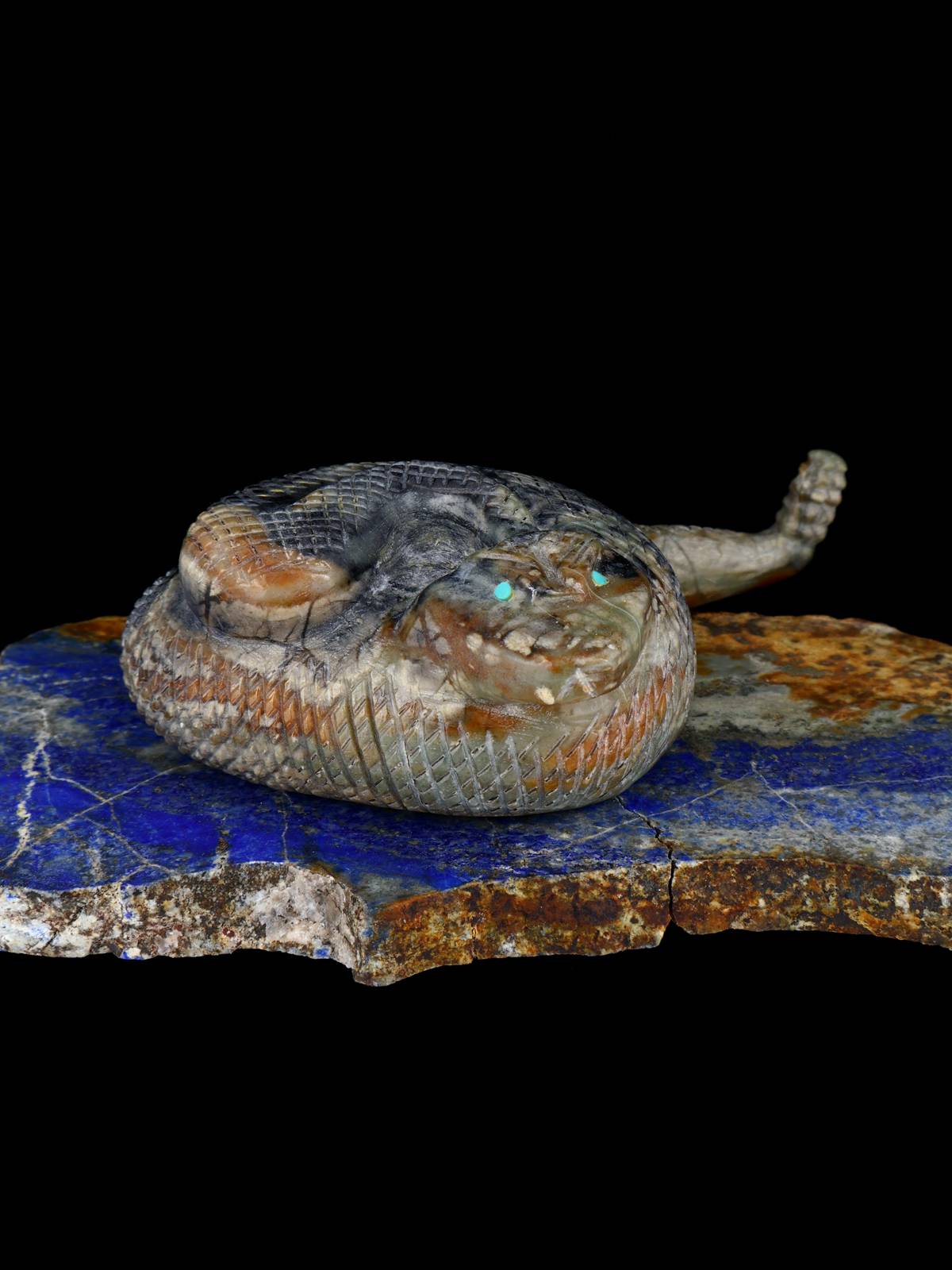 Picasso Marble Snake Zuni Fetish