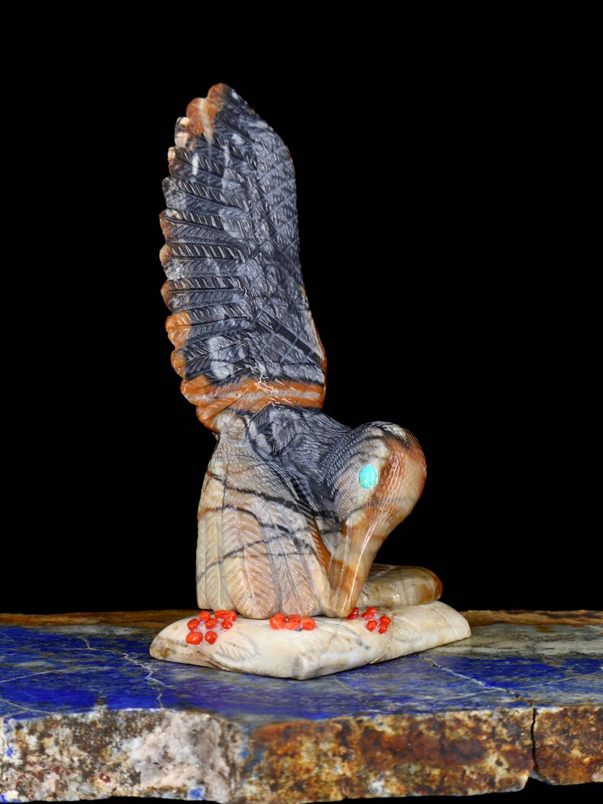 Picasso Marble Bird Zuni Fetish