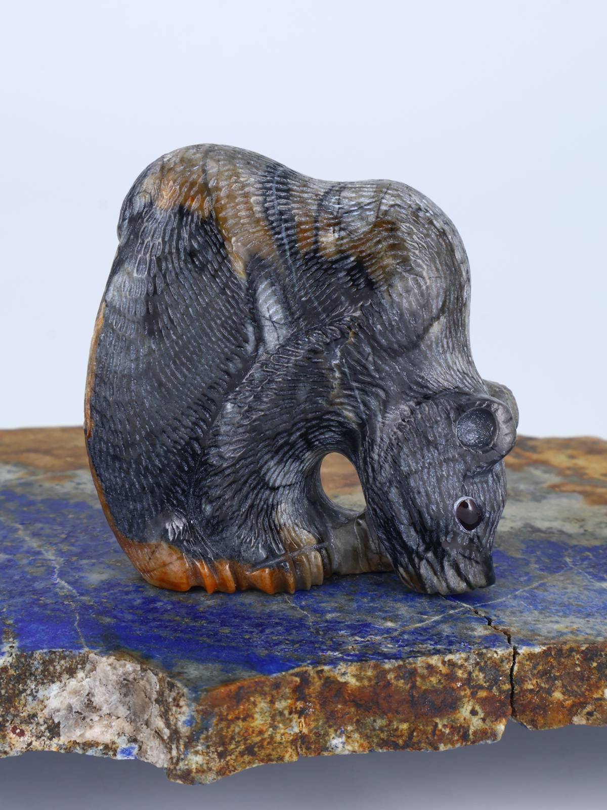 Picasso Marble Bear Zuni Fetish - PuebloDirect.com
