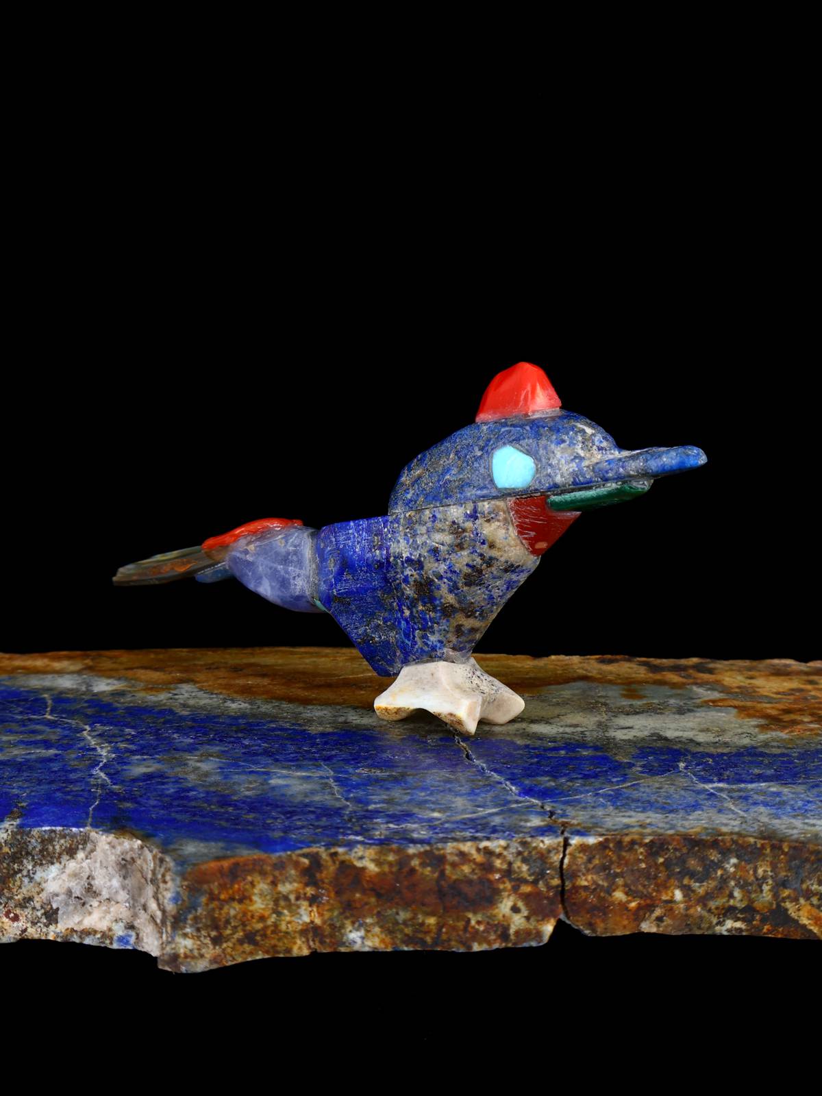 Lapis Bird Zuni Fetish