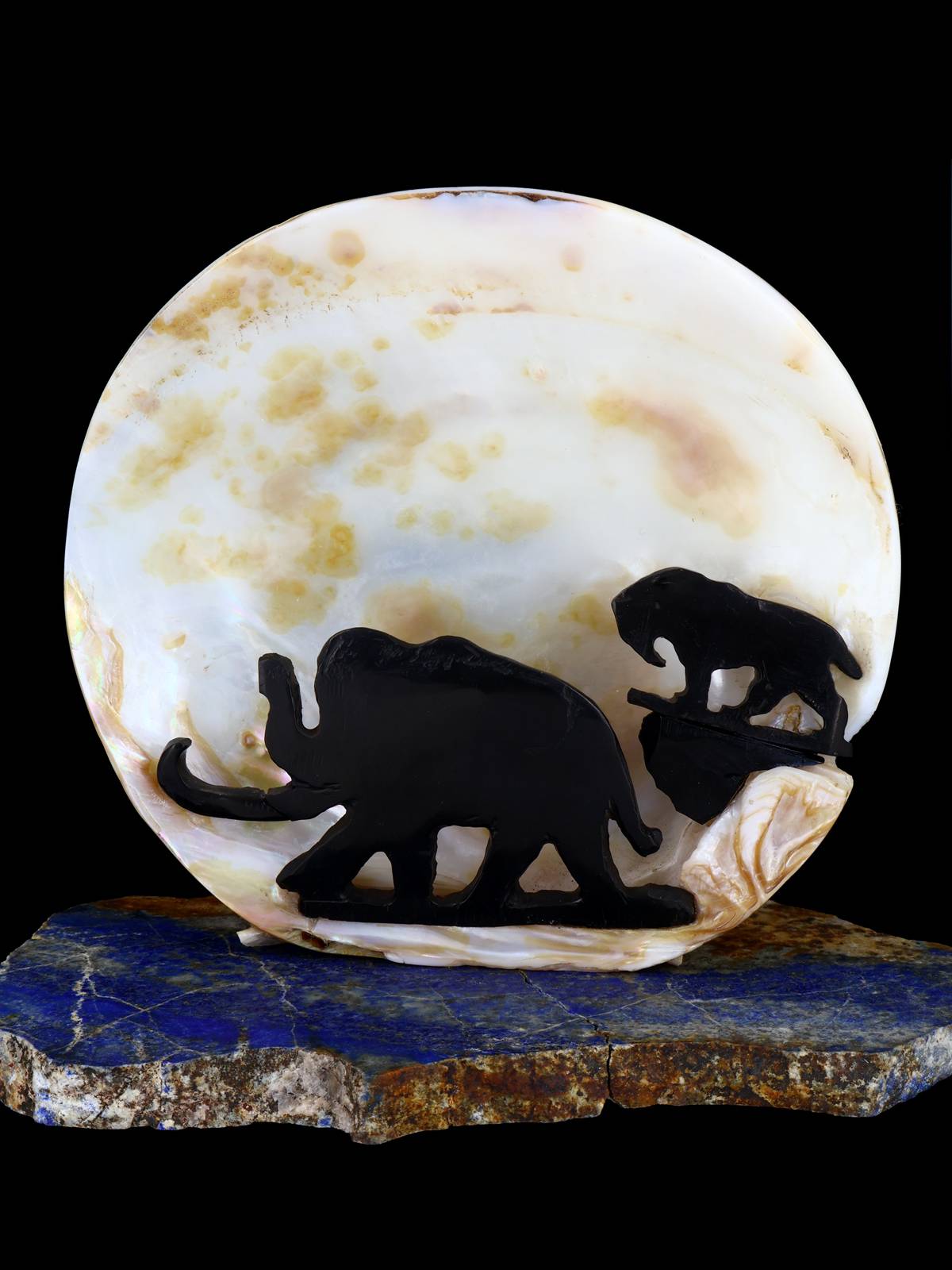 African Safari Shell Zuni Fetish - PuebloDirect.com