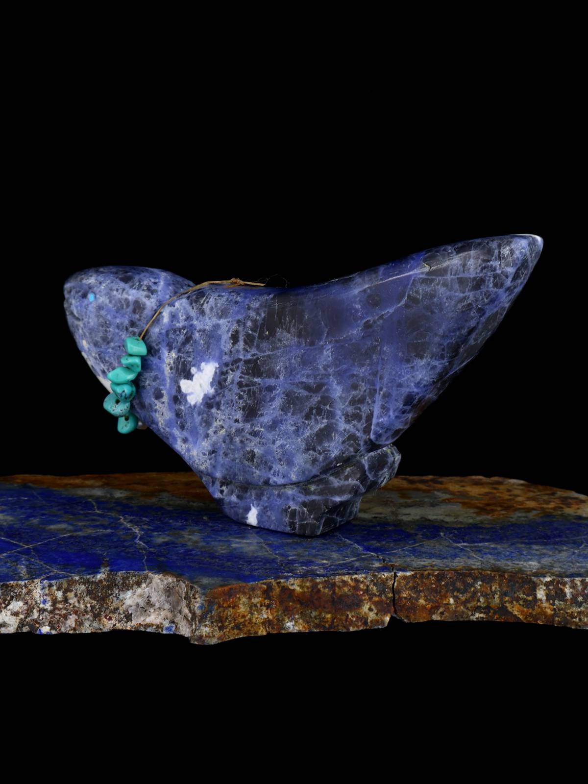Sodalite Bird Zuni Fetish - PuebloDirect.com