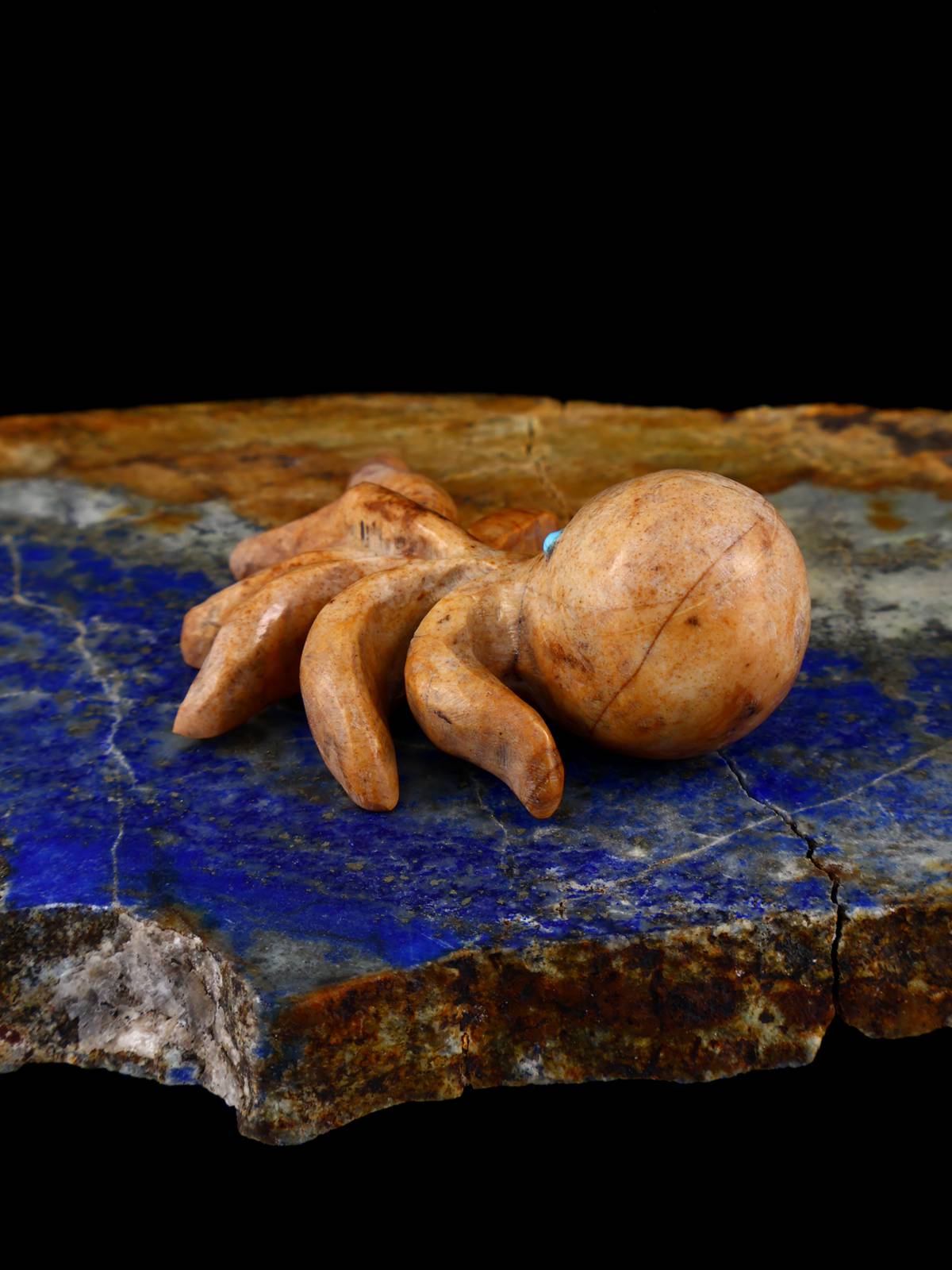 Travertine Octopus Zuni Fetish