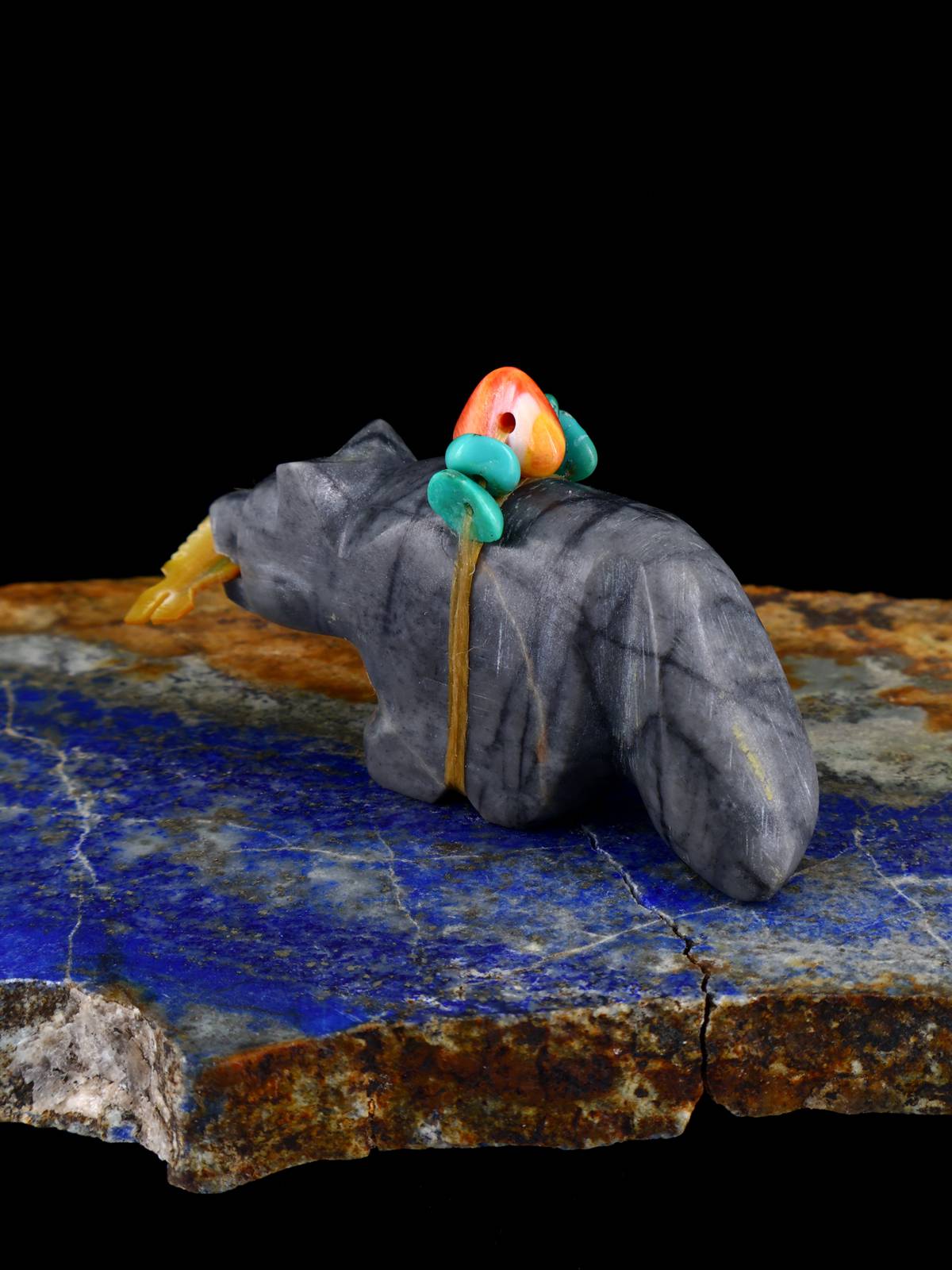 Picasso Marble Bear Zuni Fetish