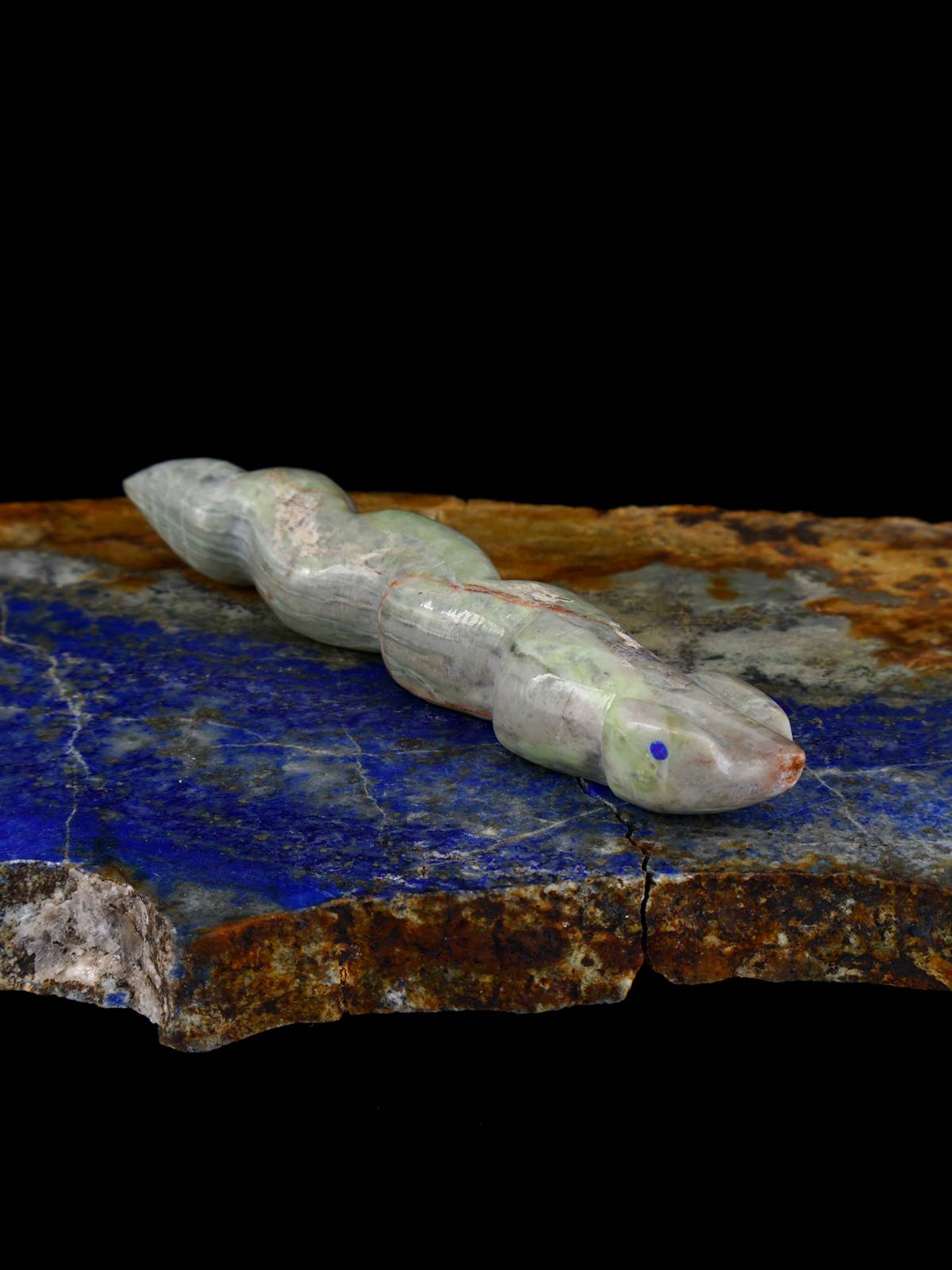 Fetiche Zuni de rana serpentina