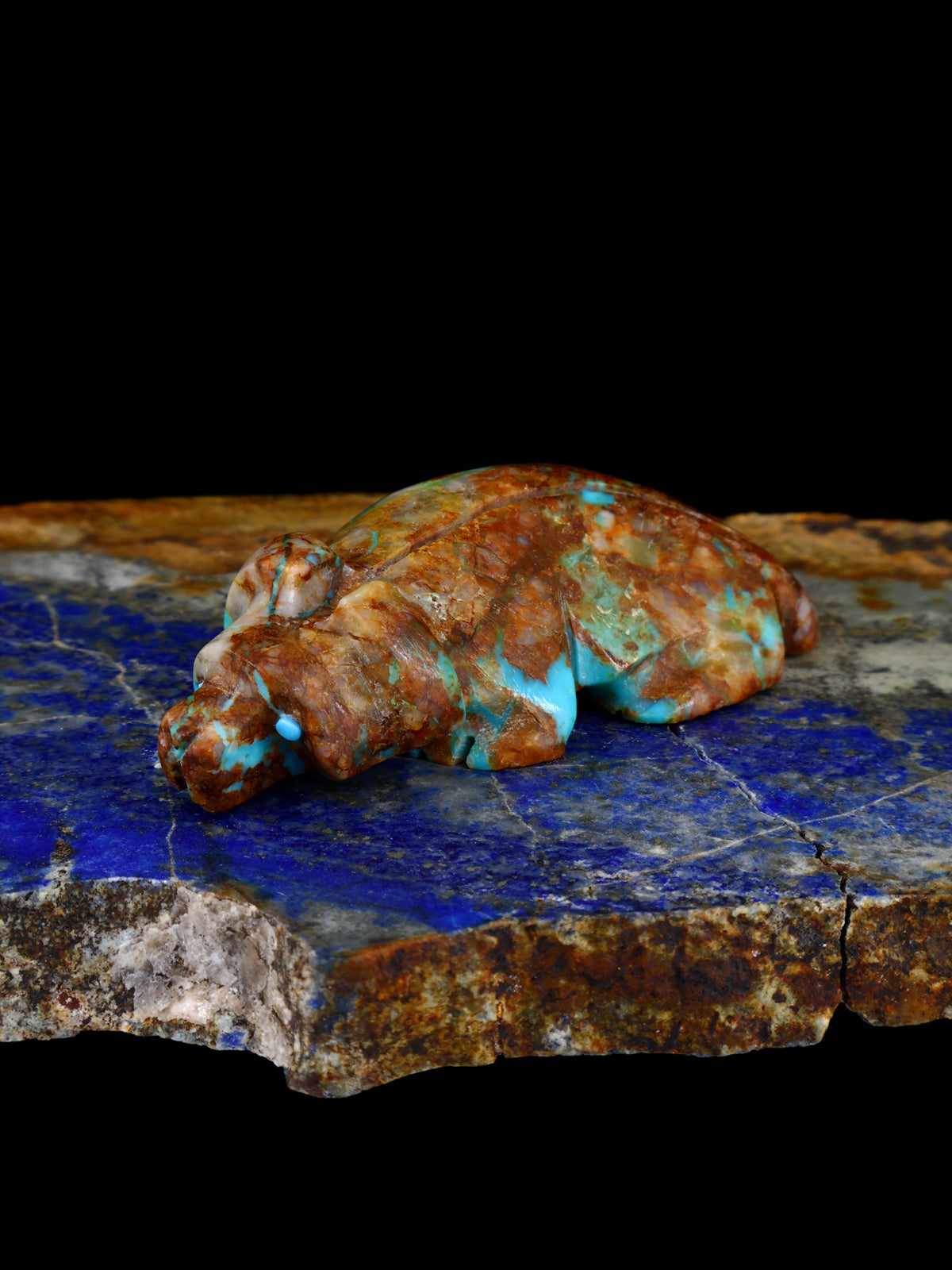 Turquoise Badger Zuni Fetish