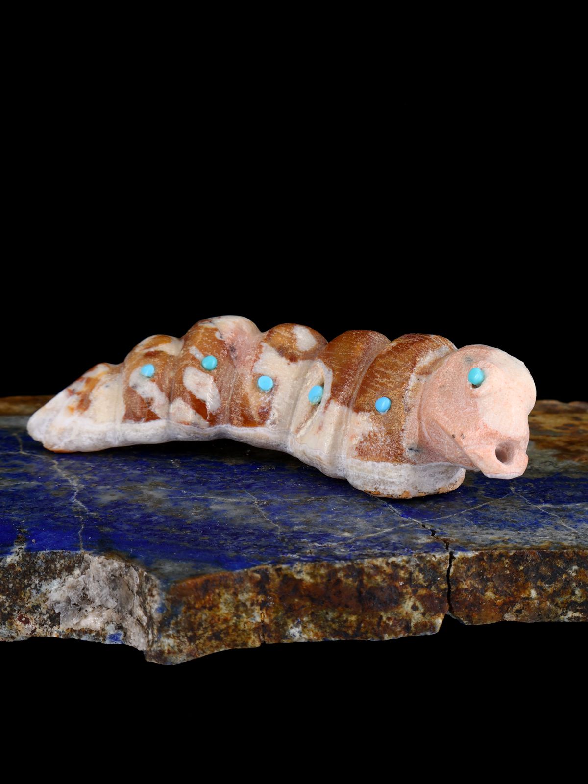 Dolomite Caterpillar Zuni Fetish - PuebloDirect.com