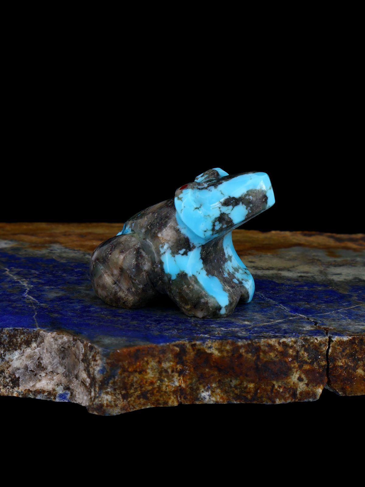 Turquoise Frog Zuni Fetish - PuebloDirect.com