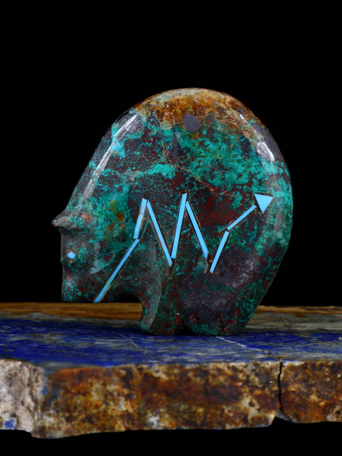 Sonoran Sunrise Medicine Bear Zuni Fetish