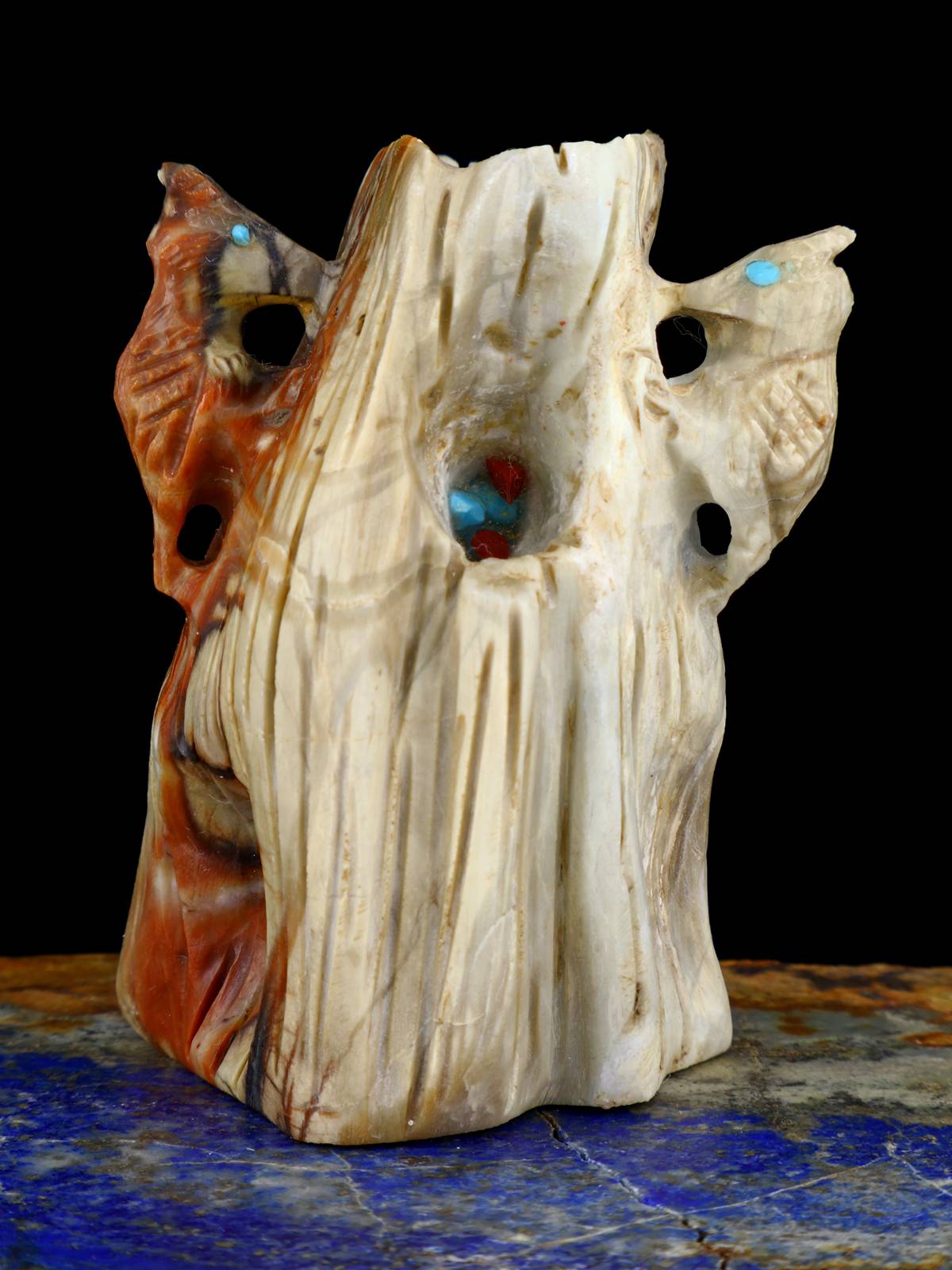 Picasso Marble Woodpecker Zuni Fetish