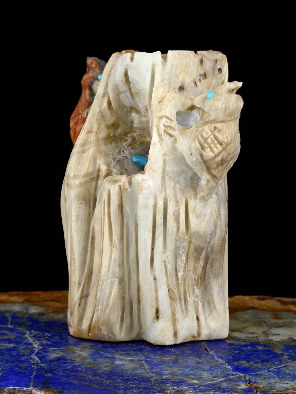 Picasso Marble Woodpecker Zuni Fetish