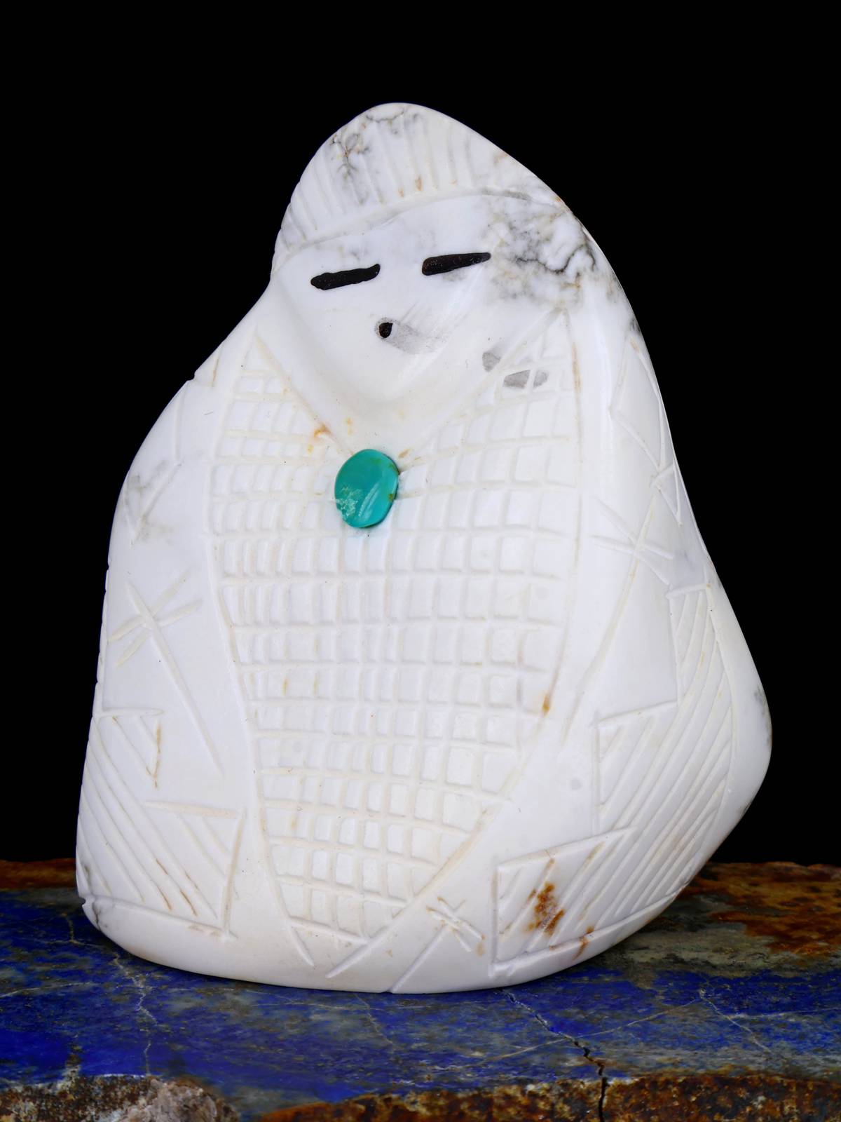 White Marble Maiden Zuni Fetish
