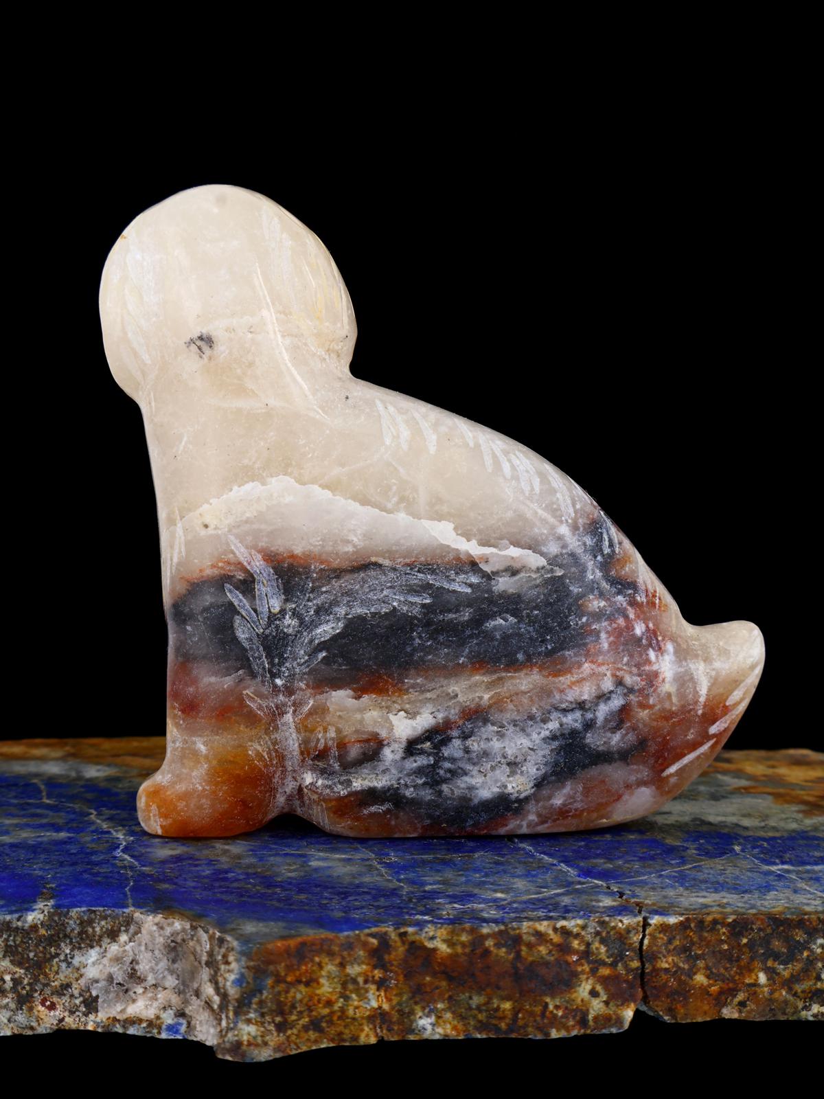 Onyx Dog Zuni Fetish - PuebloDirect.com