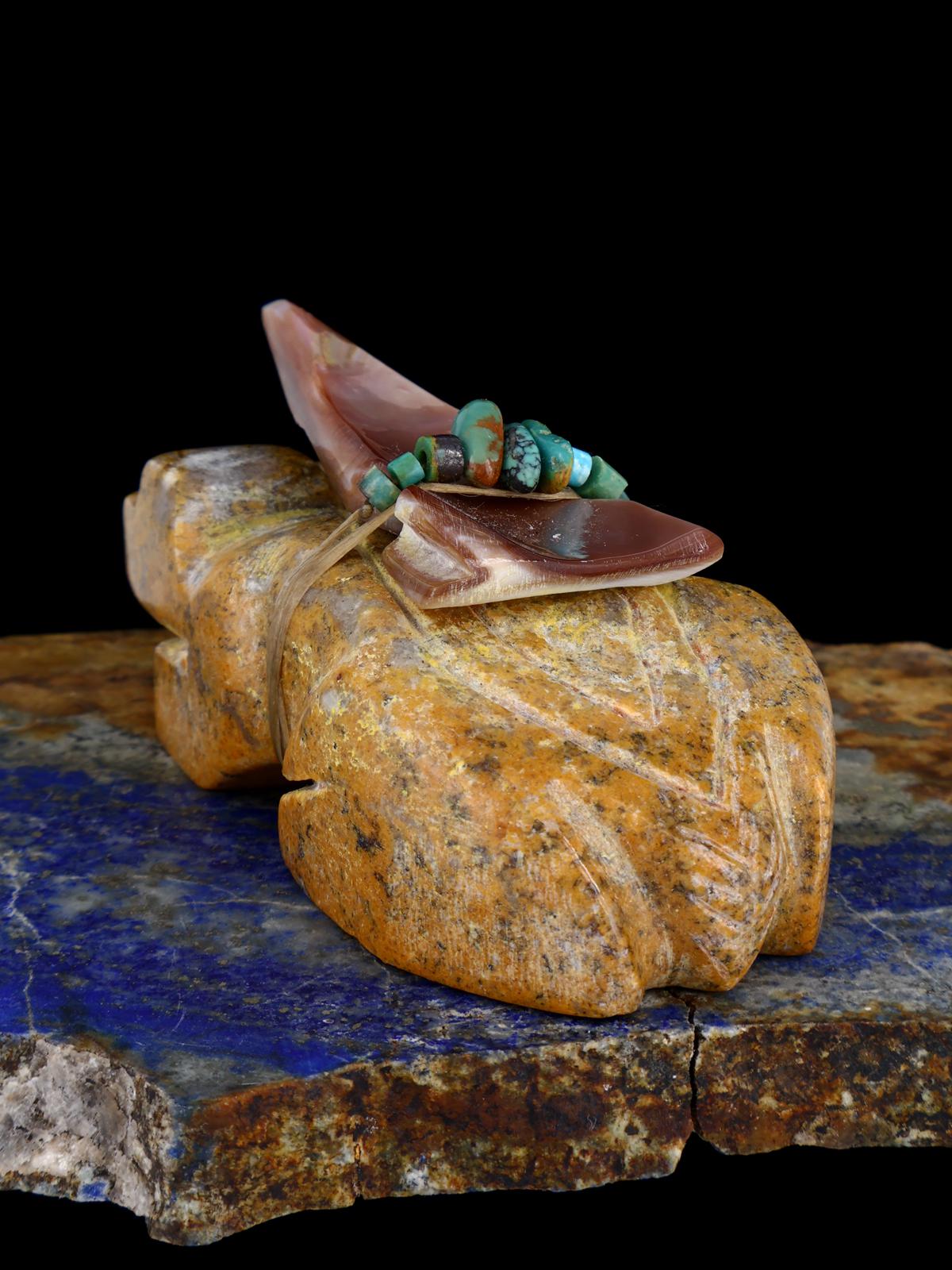 Travertine Badger Zuni Fetish - PuebloDirect.com