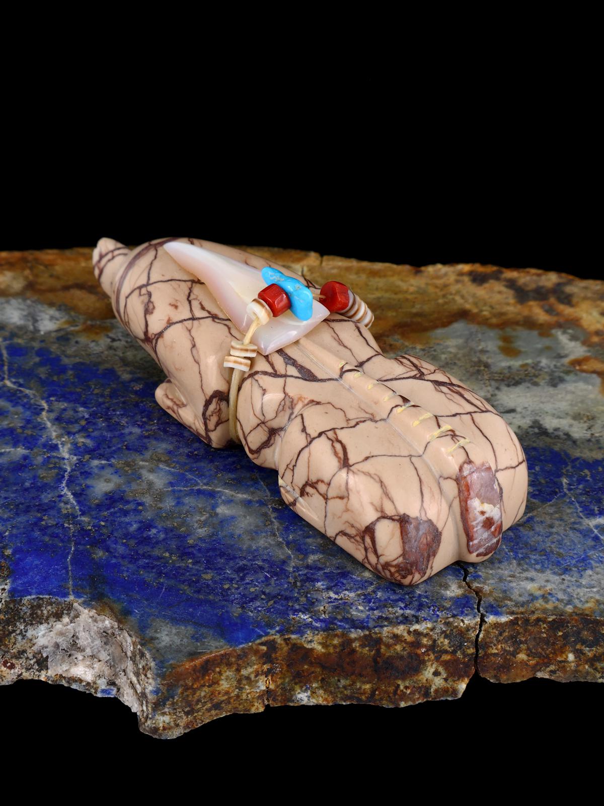 Marble Mole Zuni Fetish - PuebloDirect.com