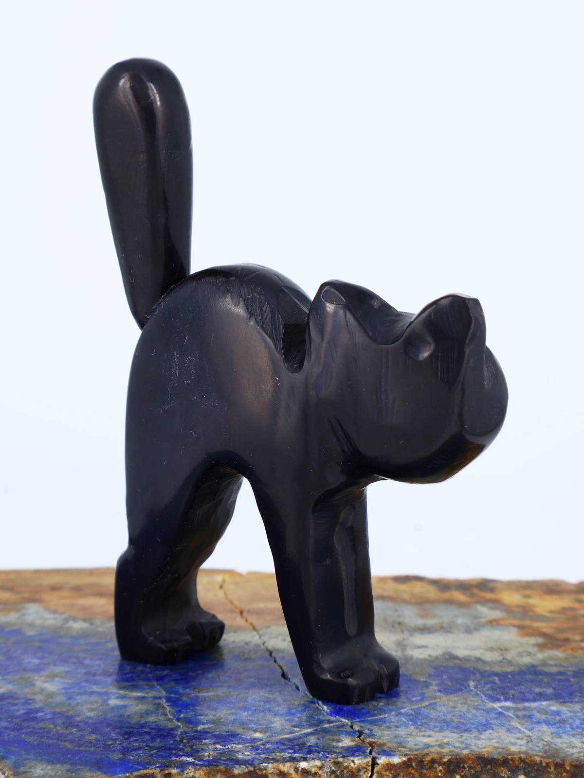 Black Jet Scaredy Cat Zuni Fetish