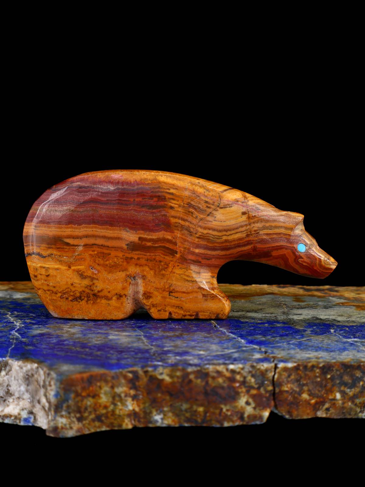 Onyx Bear Zuni Fetish