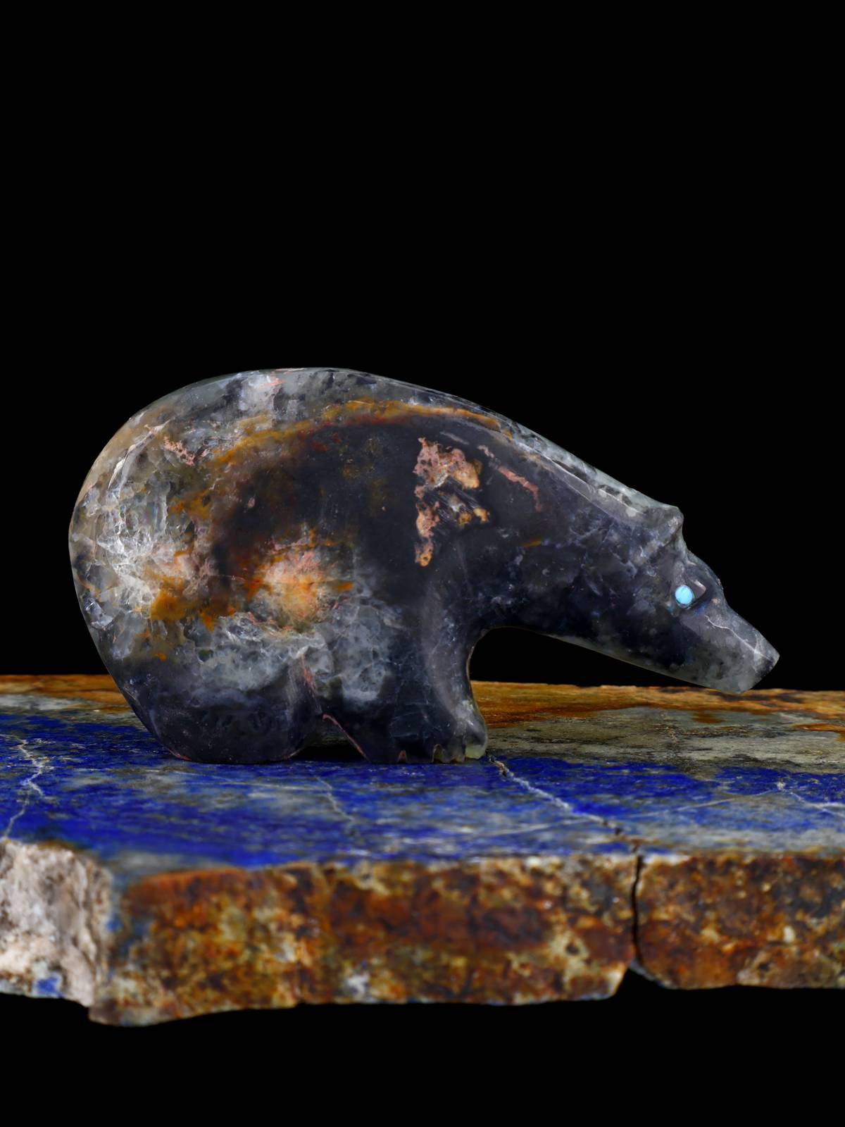 Fluorite Bear Zuni Fetish