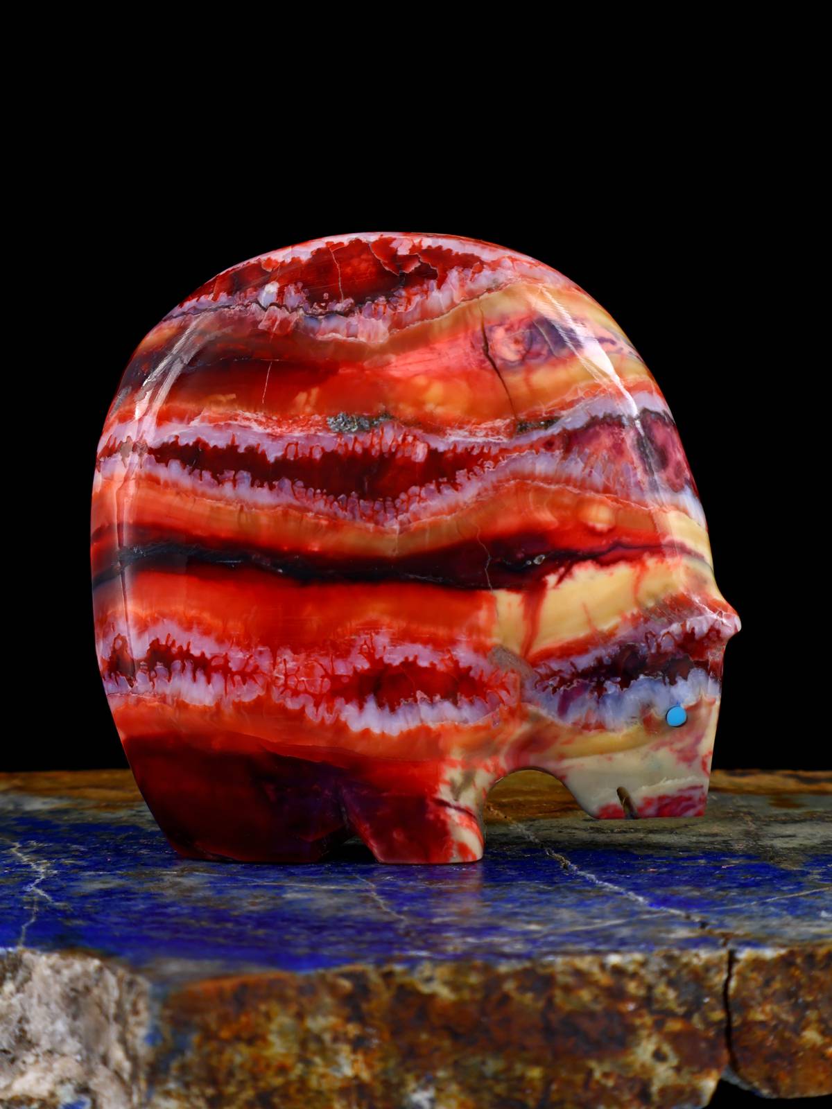 Mammoth Tooth Medicine Bear Zuni Fetish