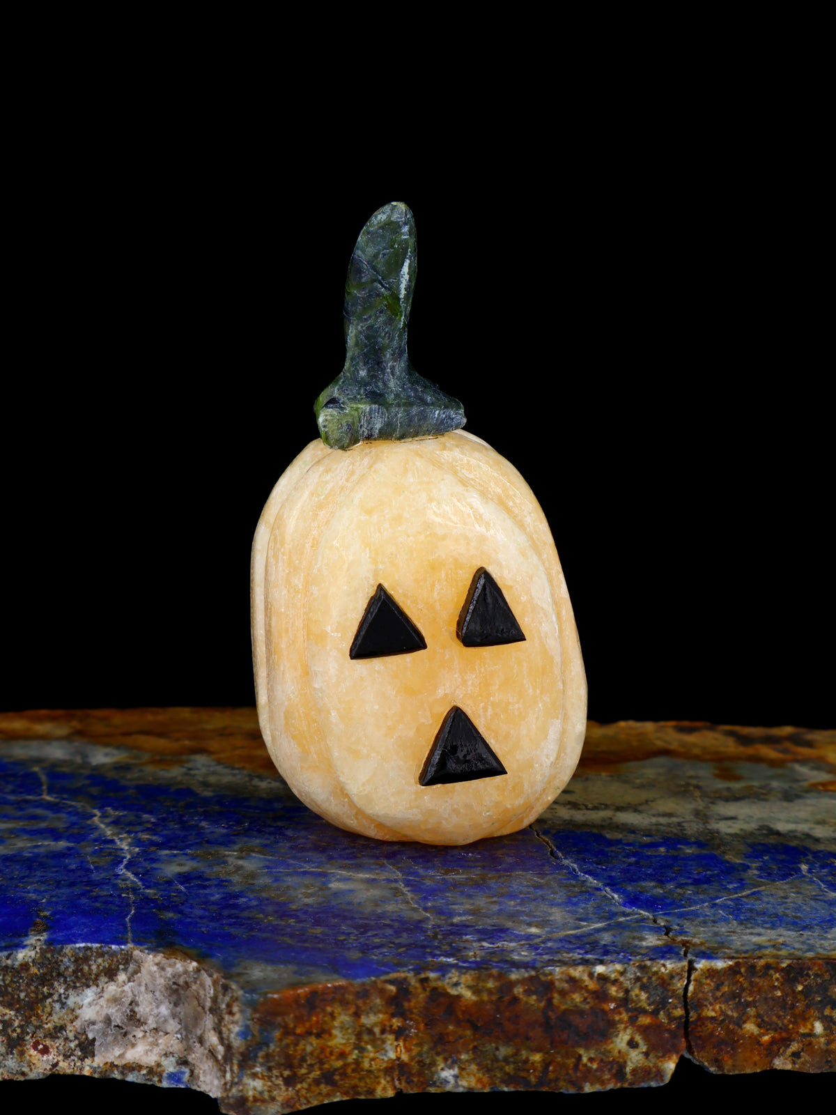 Orange Alabaster Pumpkin Zuni Fetish