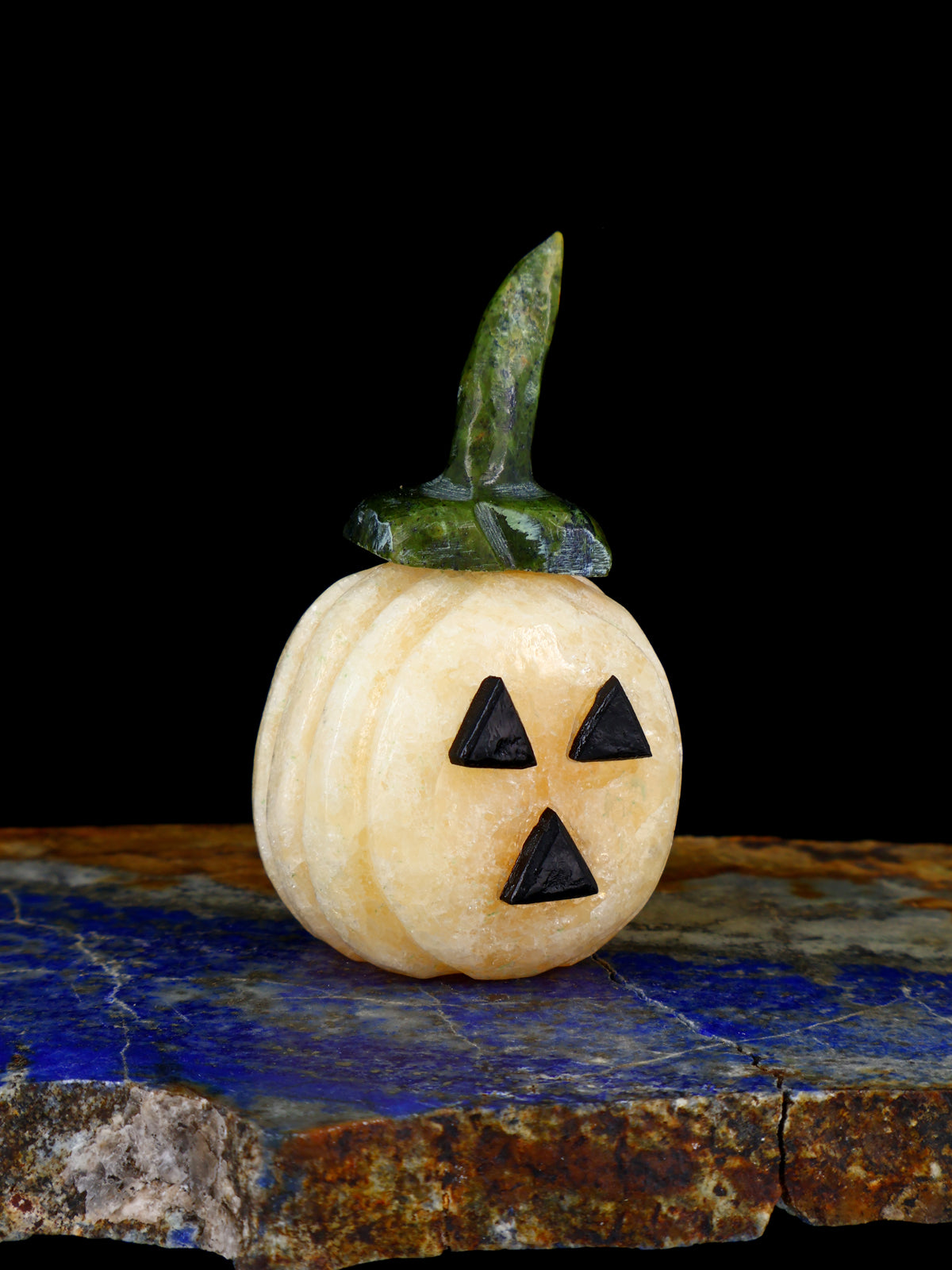 Orange Alabaster Pumpkin Zuni Fetish