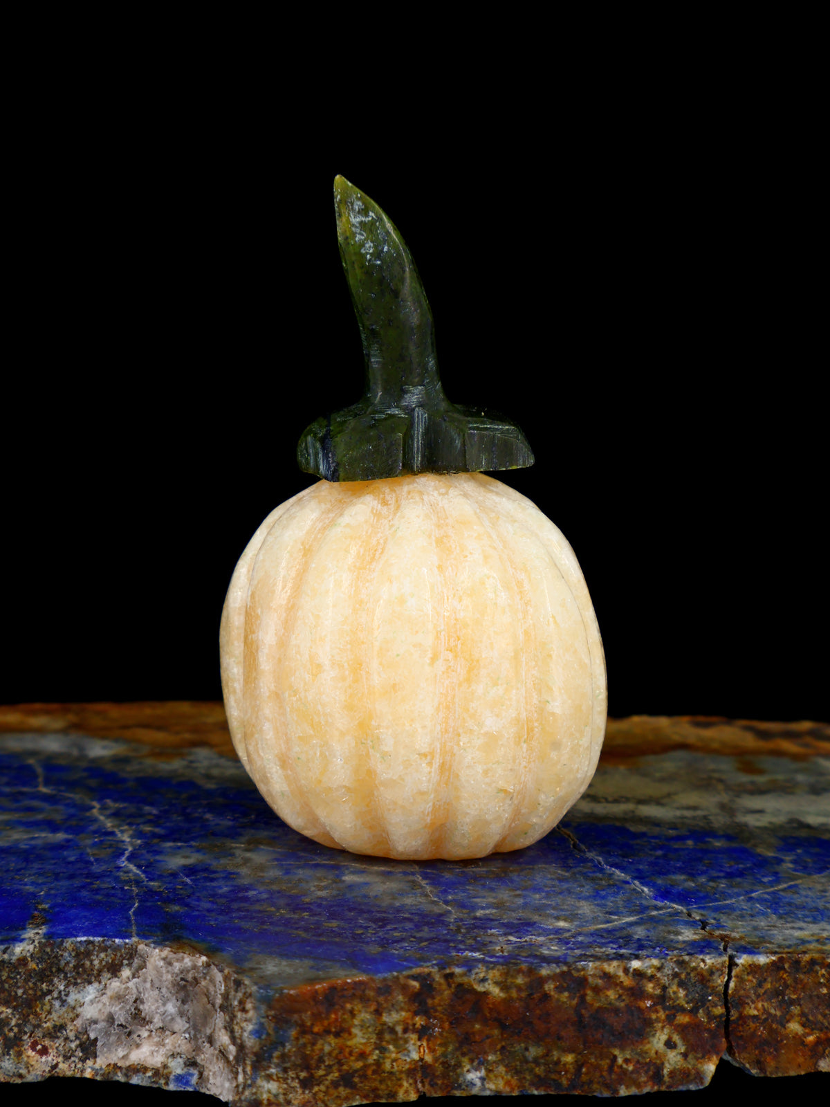 Orange Alabaster Pumpkin Zuni Fetish