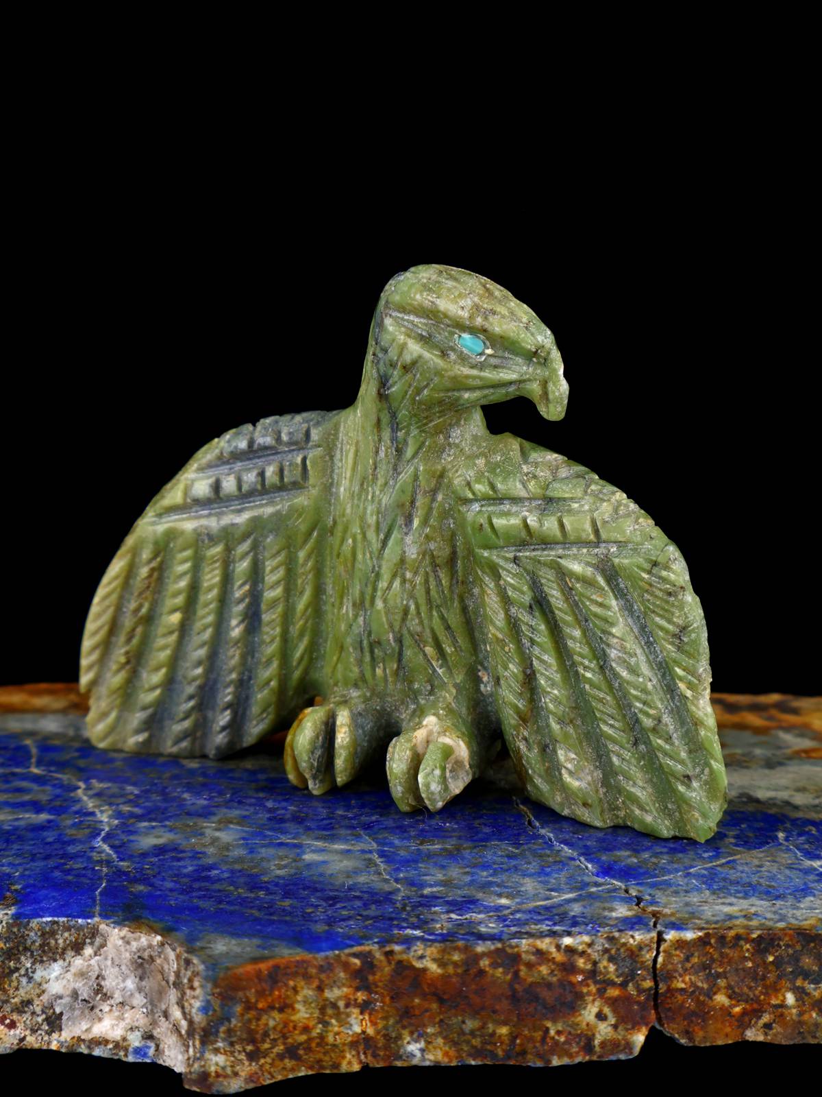 Serpentine Eagle Zuni Fetish