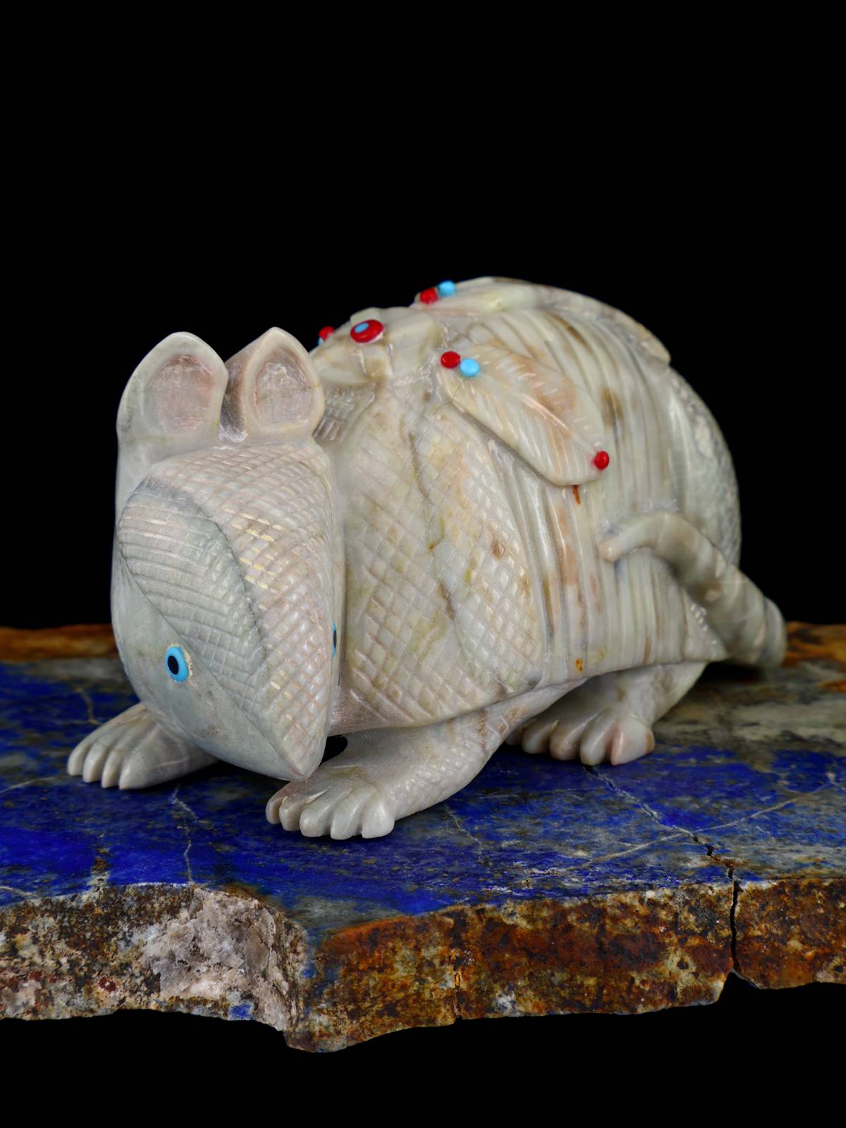 Serpentine Armadillo Zuni Fetish