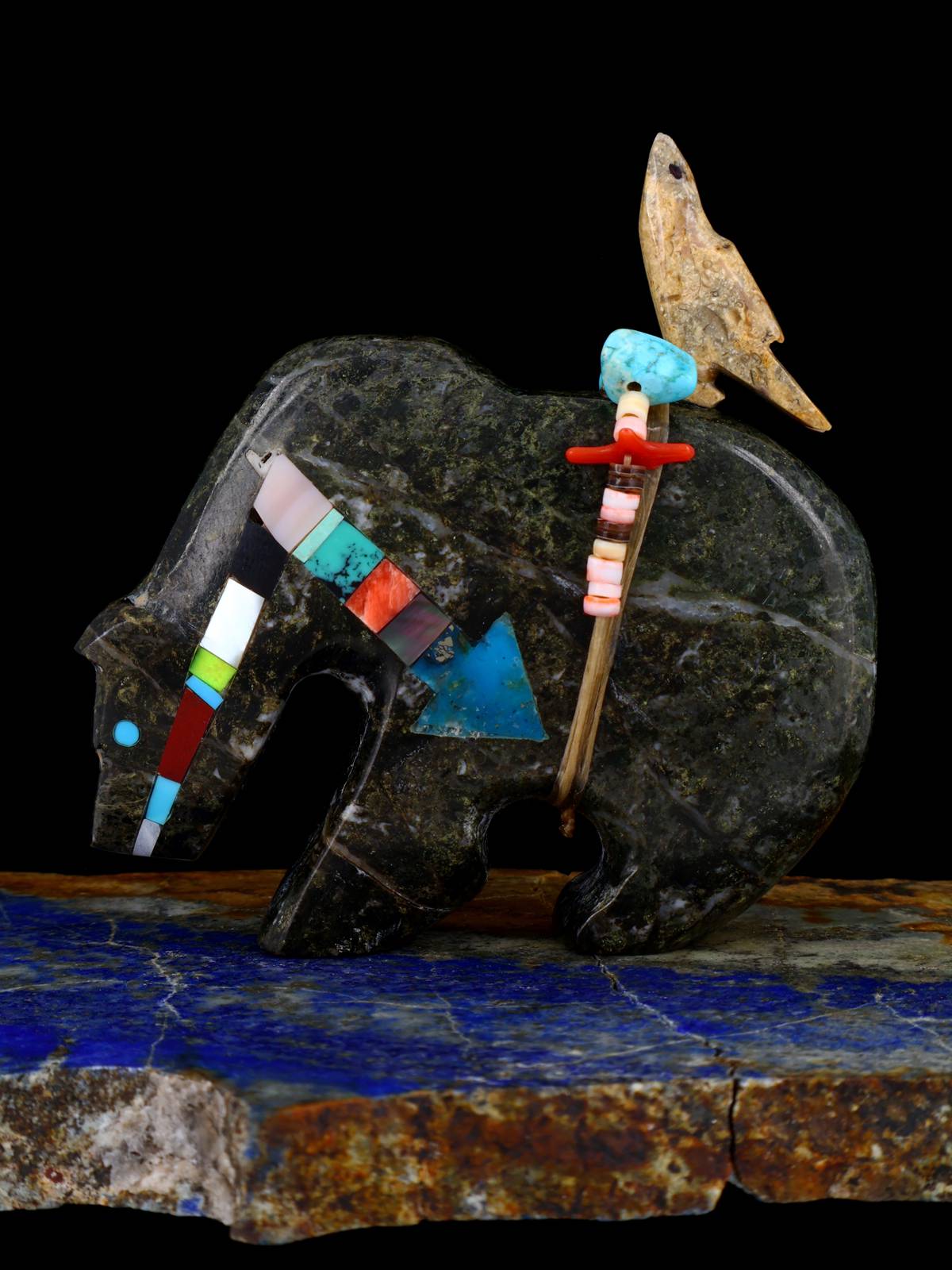 Serpentine Bear Zuni Fetish