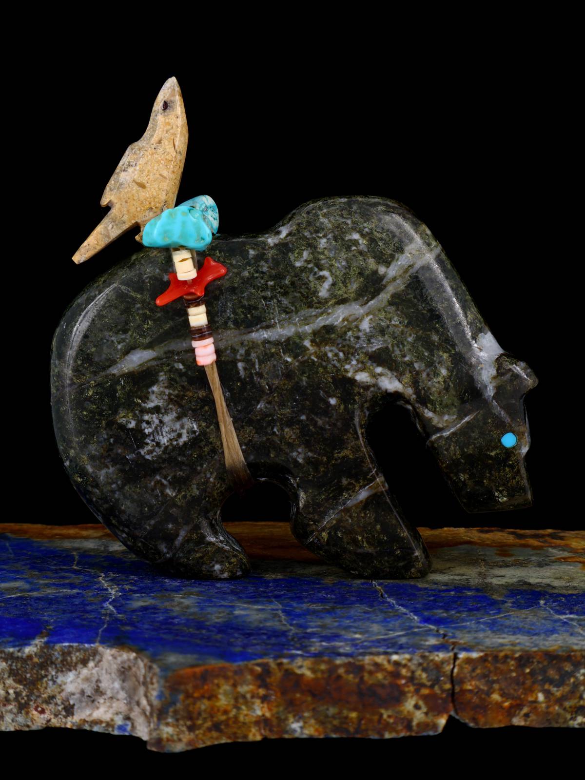 Serpentine Bear Zuni Fetish