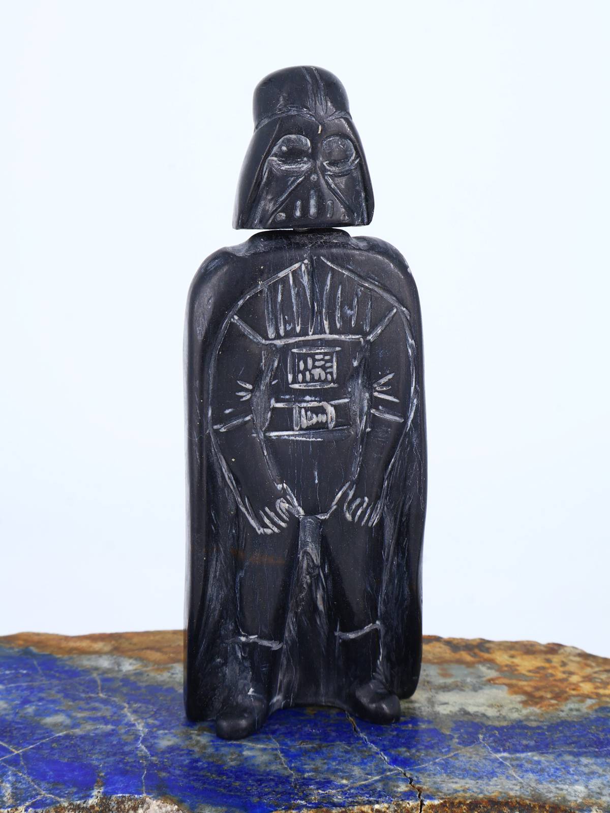 Black Marble Darth Vader Zuni Fetish - PuebloDirect.com