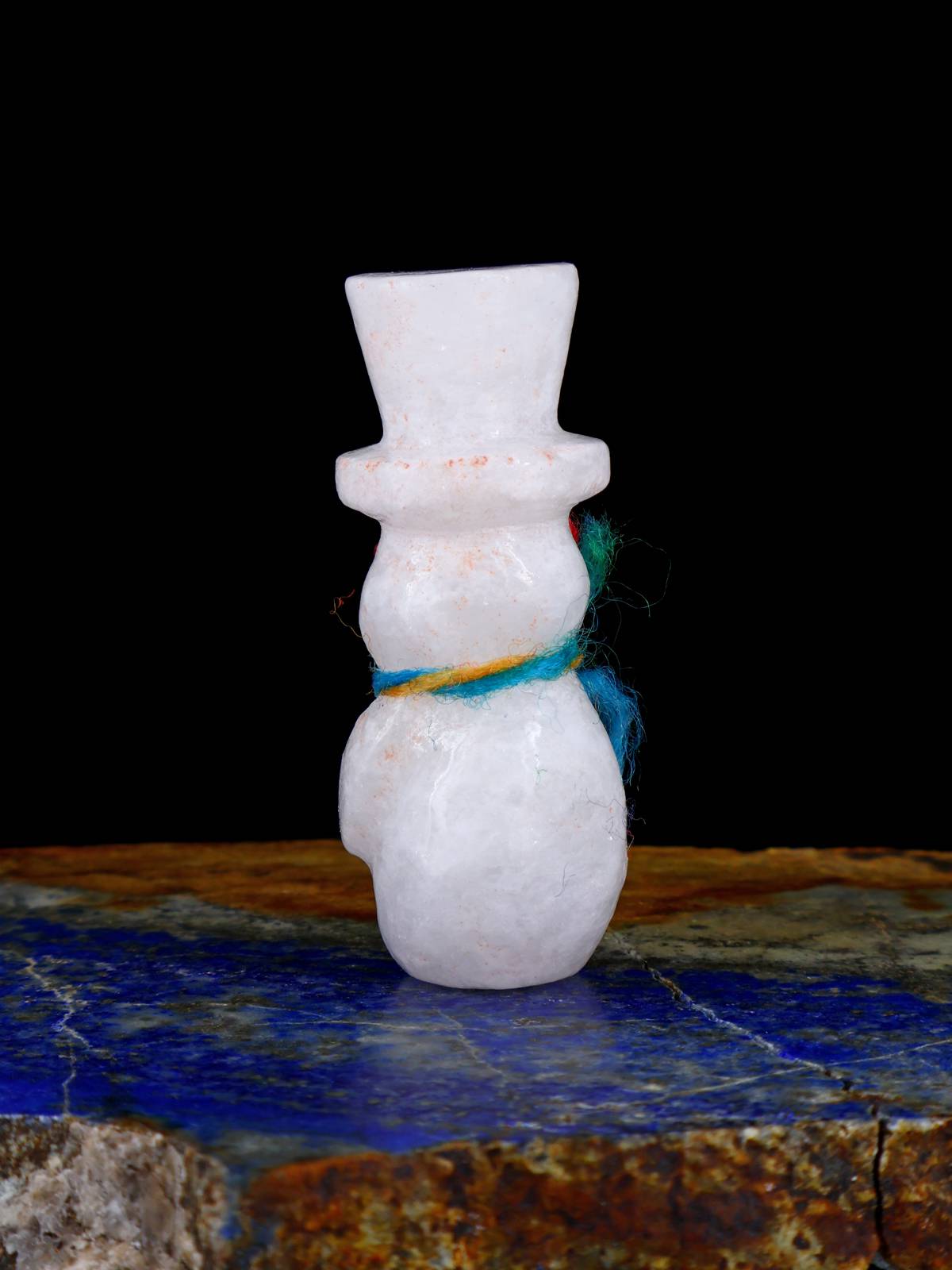 Bonhomme de neige en albâtre Zuni Fetish
