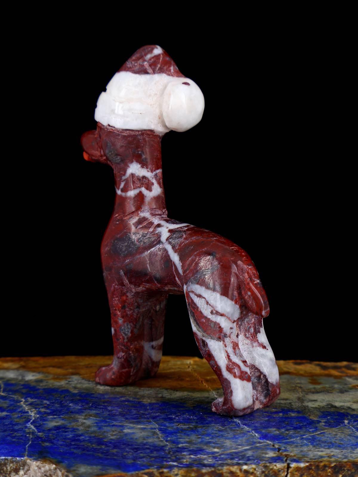 Marble Santa Doggy Zuni Fetish