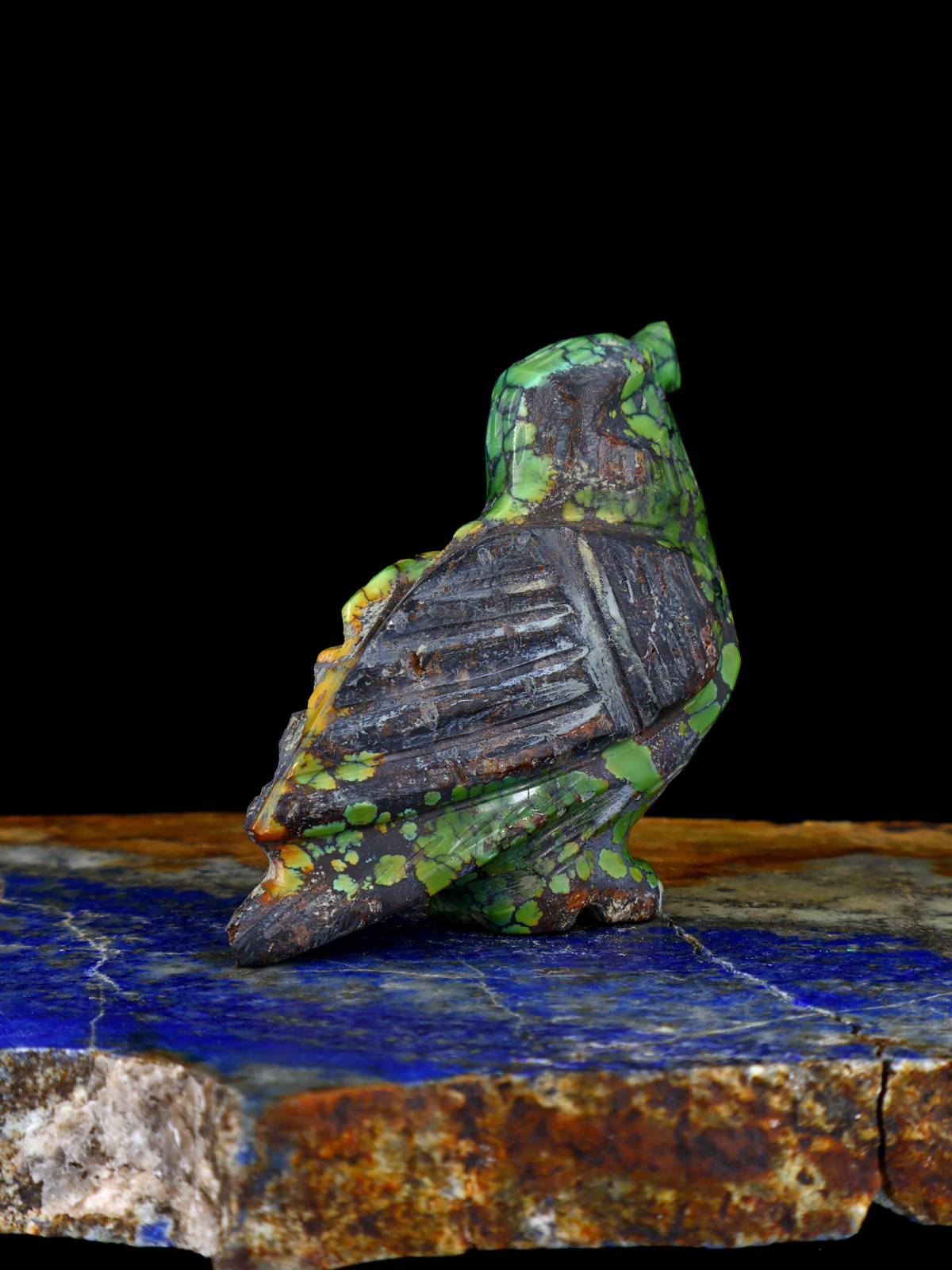 Turquoise Eagle Navajo Stone Carving - PuebloDirect.com